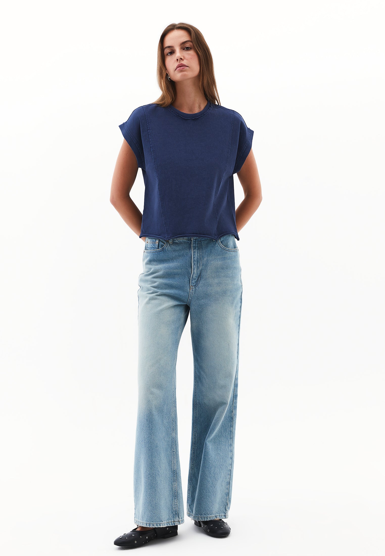 Loose Fit Crew Neck T-Shirt - TITAN