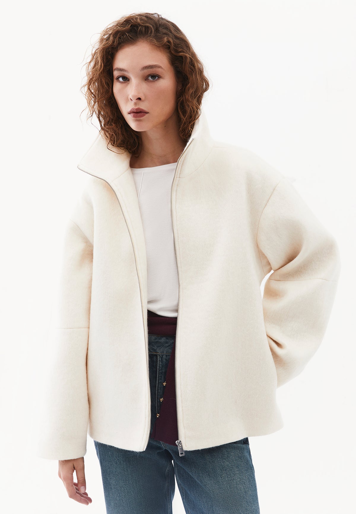 Standard Length Pleated Coat - TURTLEDOVE