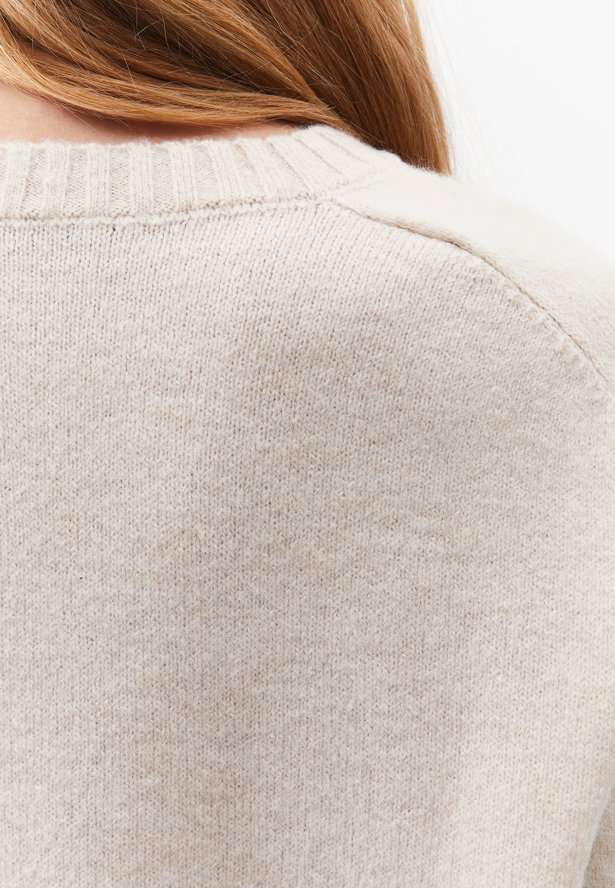 Crew Neck Raglan Sleeve Long Sleeve Knit Sweater - TURTLEDOVE