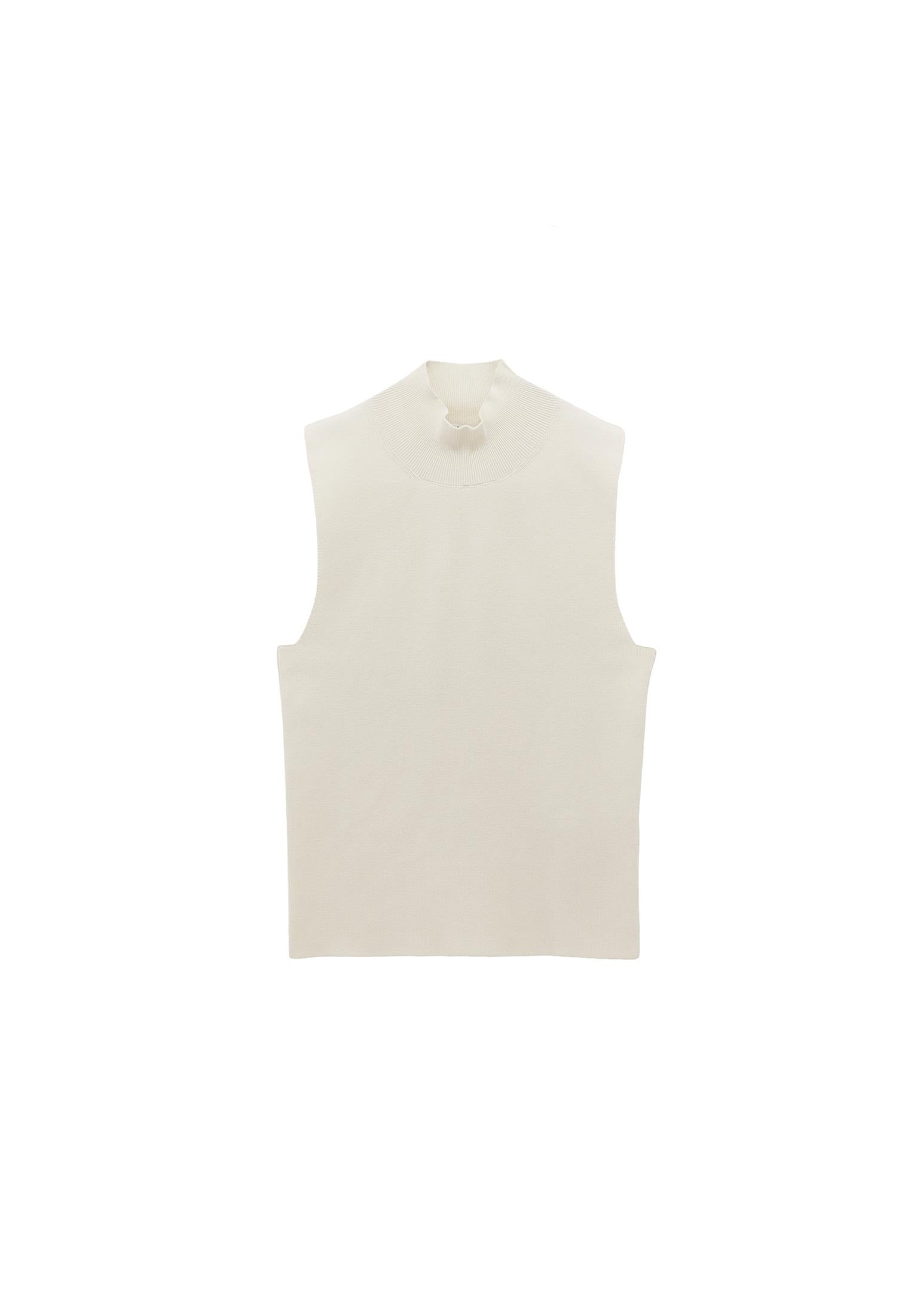 High Neck Tank Top - TURTLEDOVE