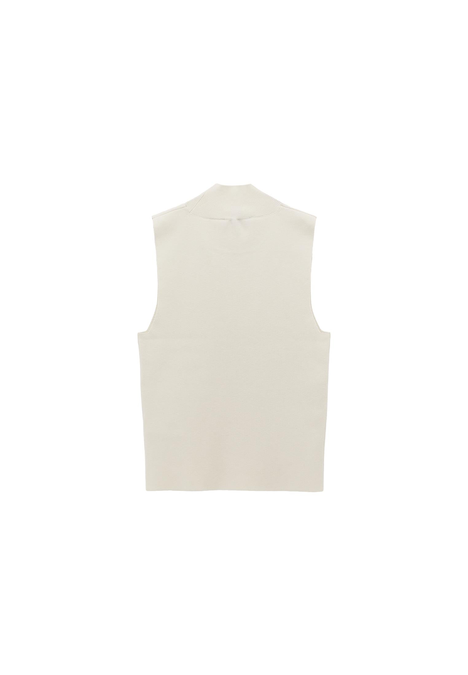 High Neck Tank Top - TURTLEDOVE