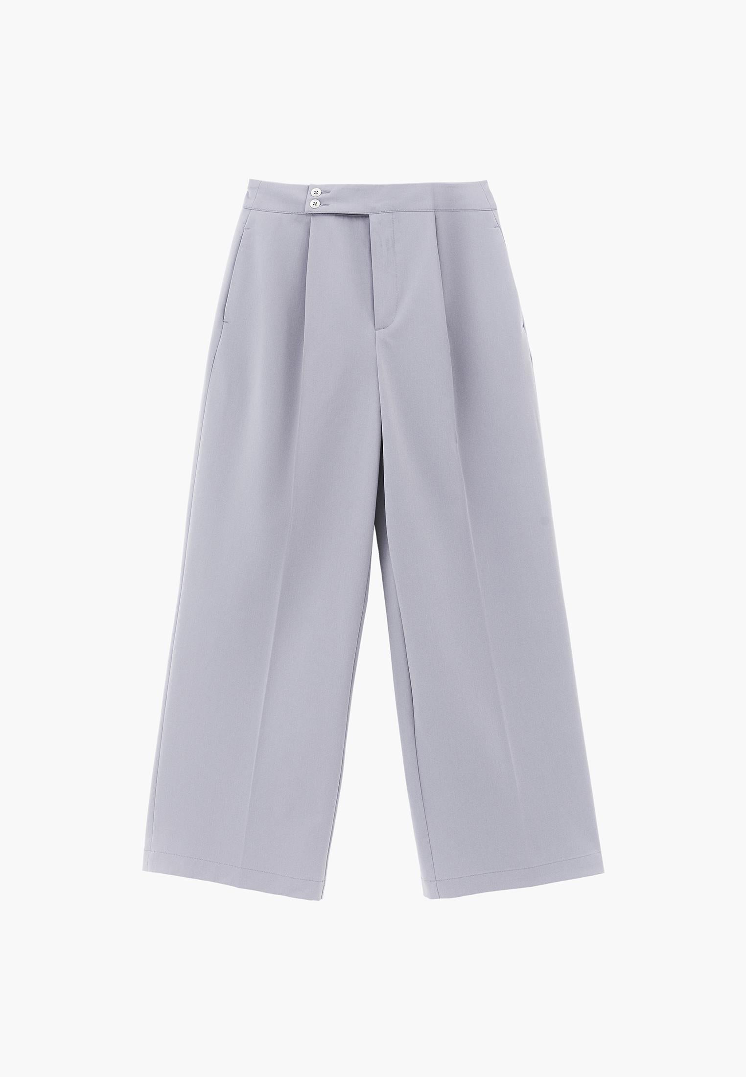 Ultra High Waist Straight Pants - ULTIMATE GRAY