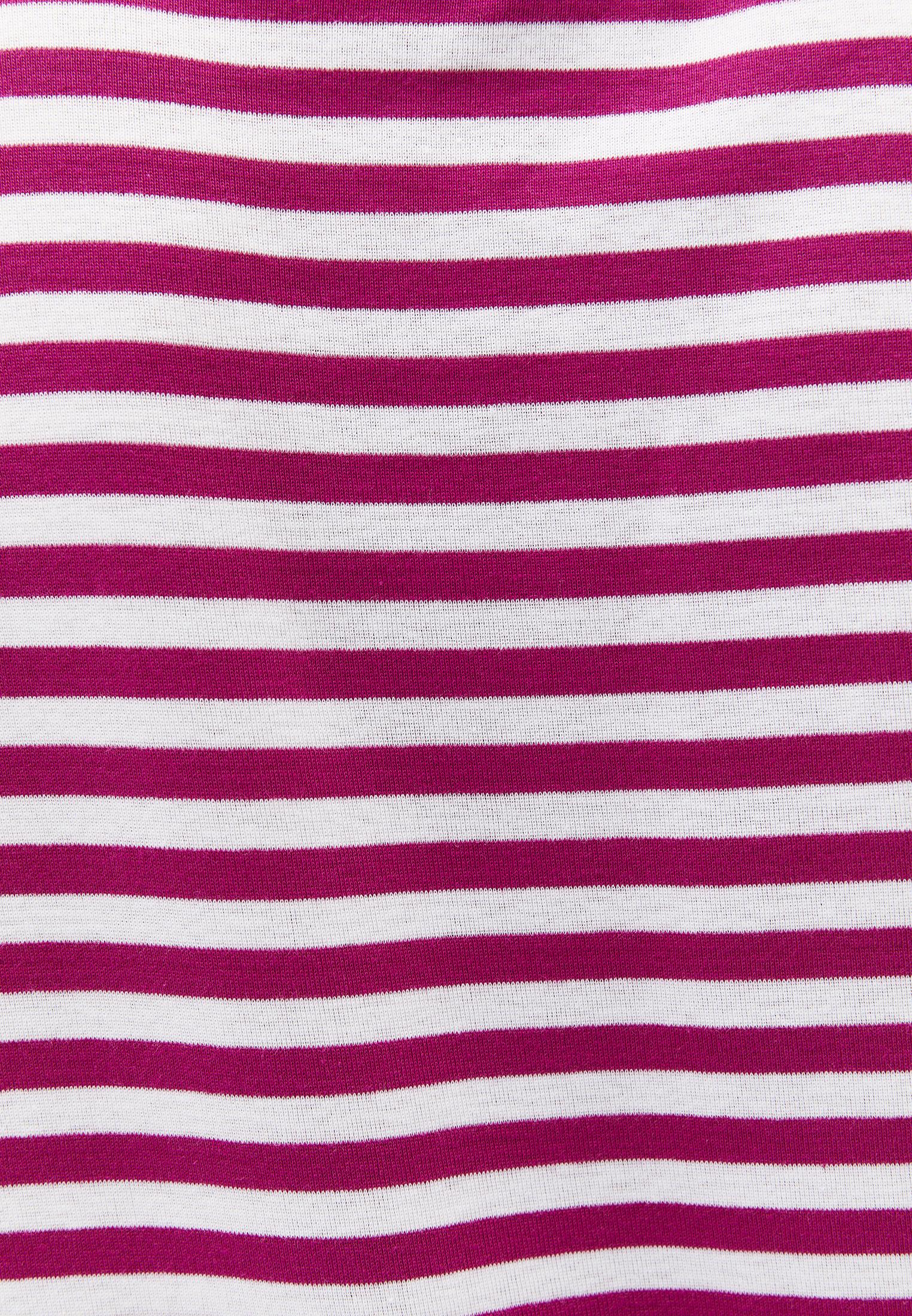 Standard Crew Neck T-Shirt - WHITE/ VERY BERRY STRIPED