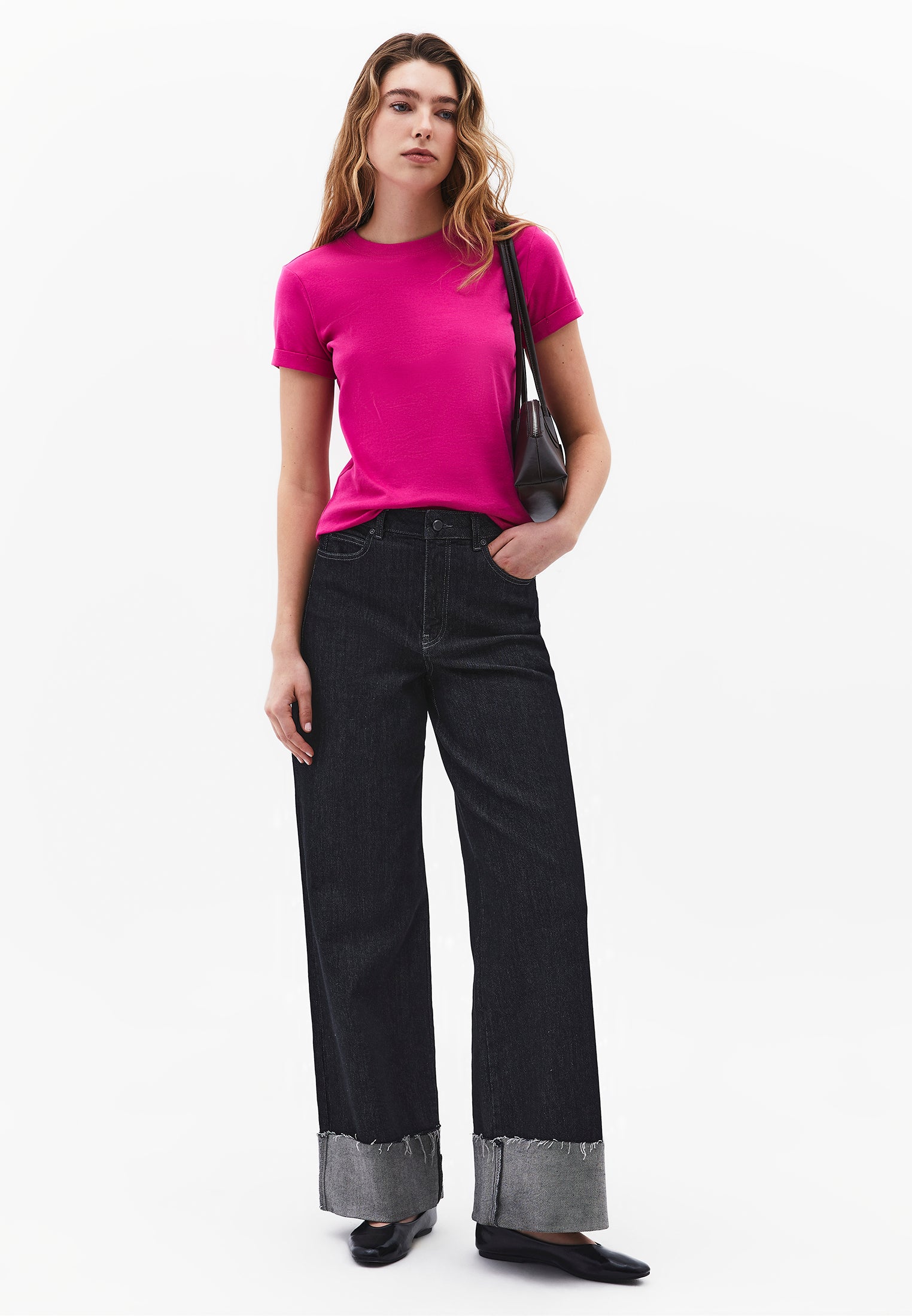 Crew Neck Short Sleeve T-Shirt - VERY BERRY