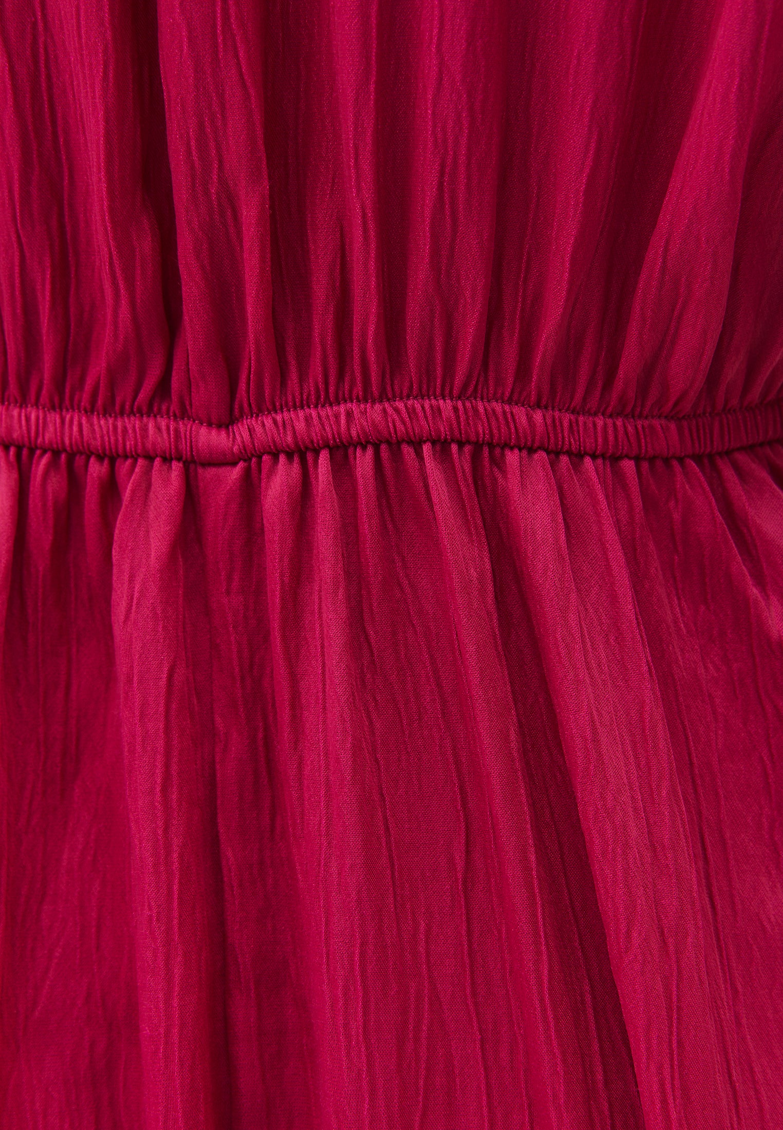 V-Neck Batwing Sleeve Long Dress - VERY BERRY