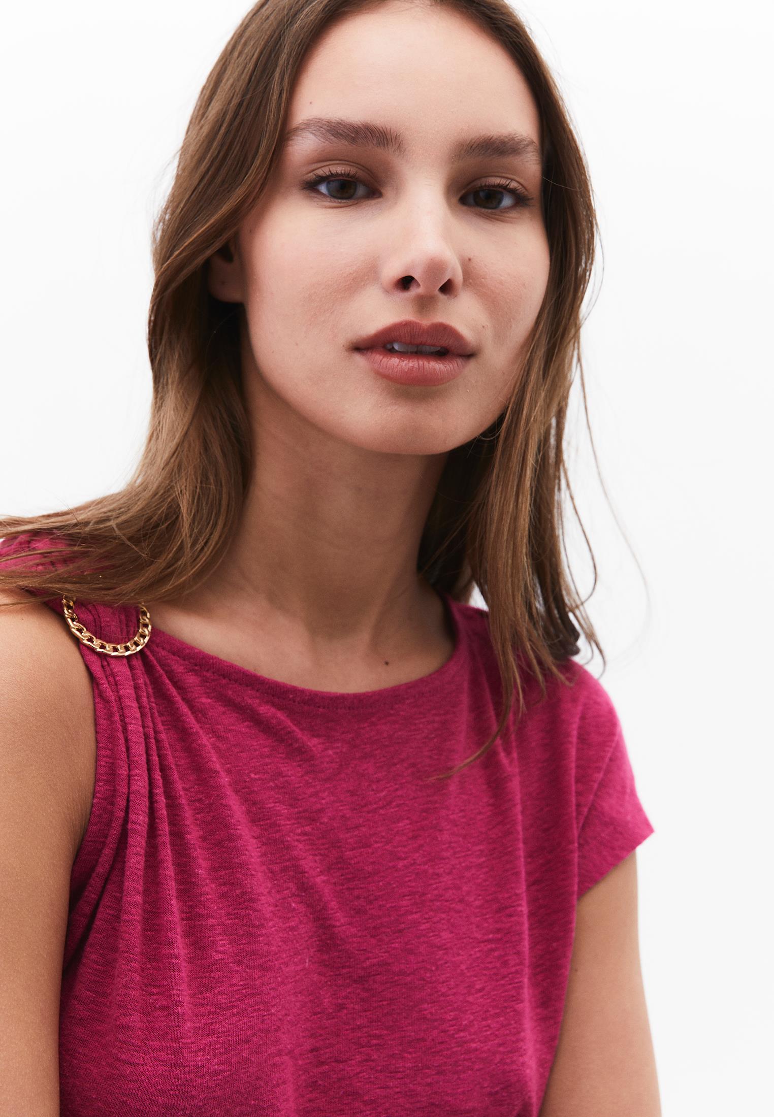 Boat Neck Sleeveless T-Shirt - VIVACIOUS