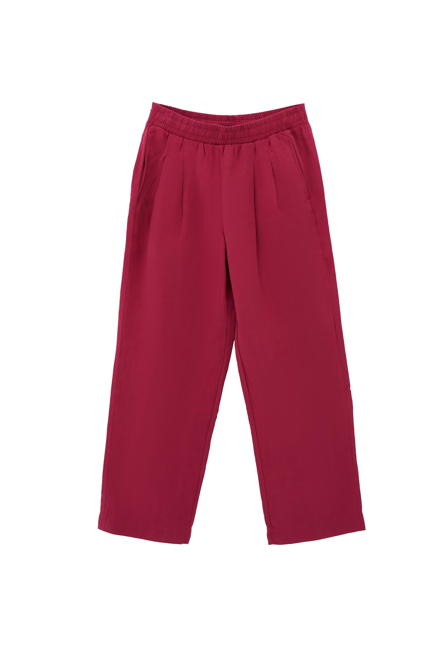 High Waist Straight Trousers With Pocket Detail - VIVACIOUS