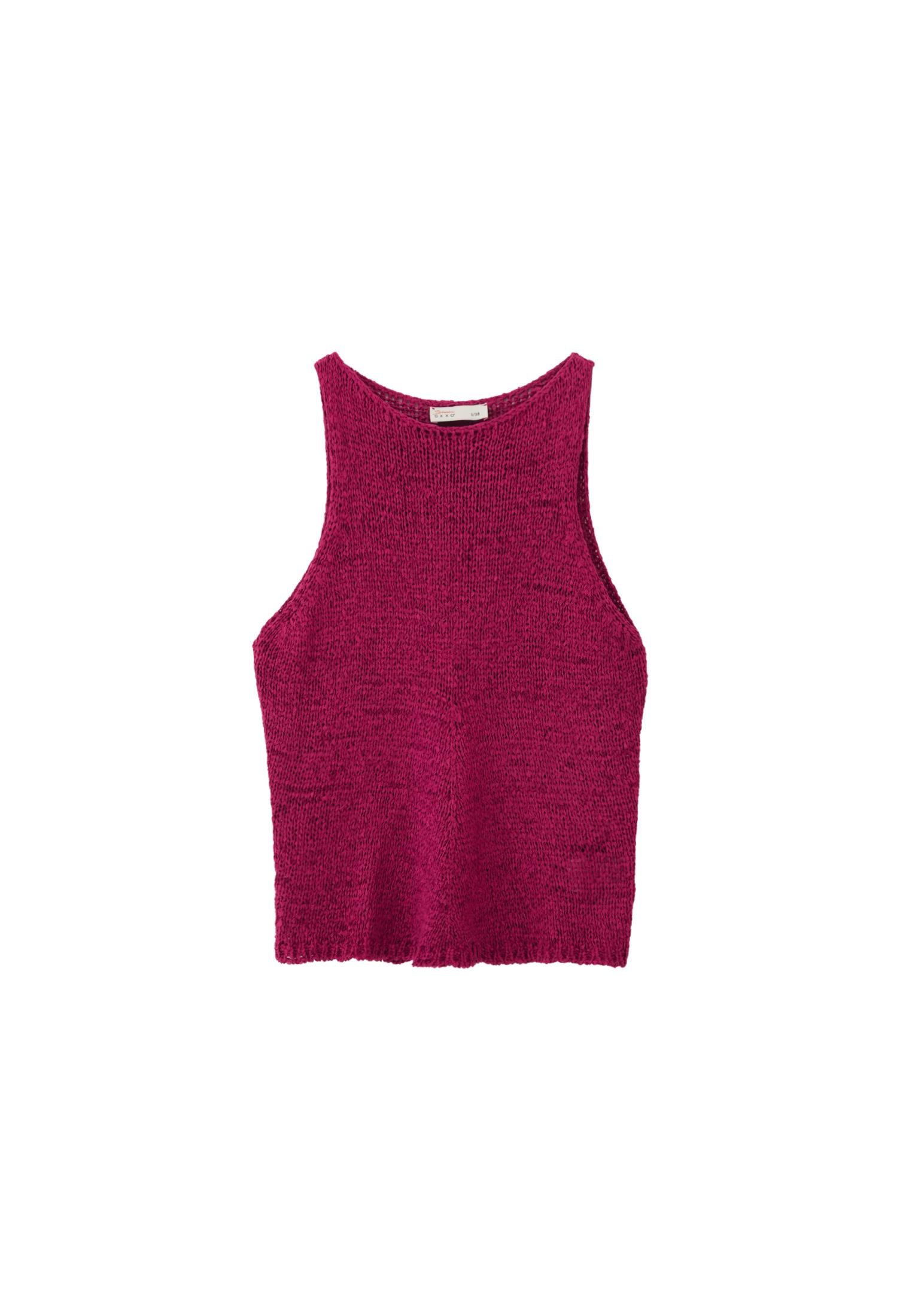 Knitted Vest Boat Neck - VIVACIOUS