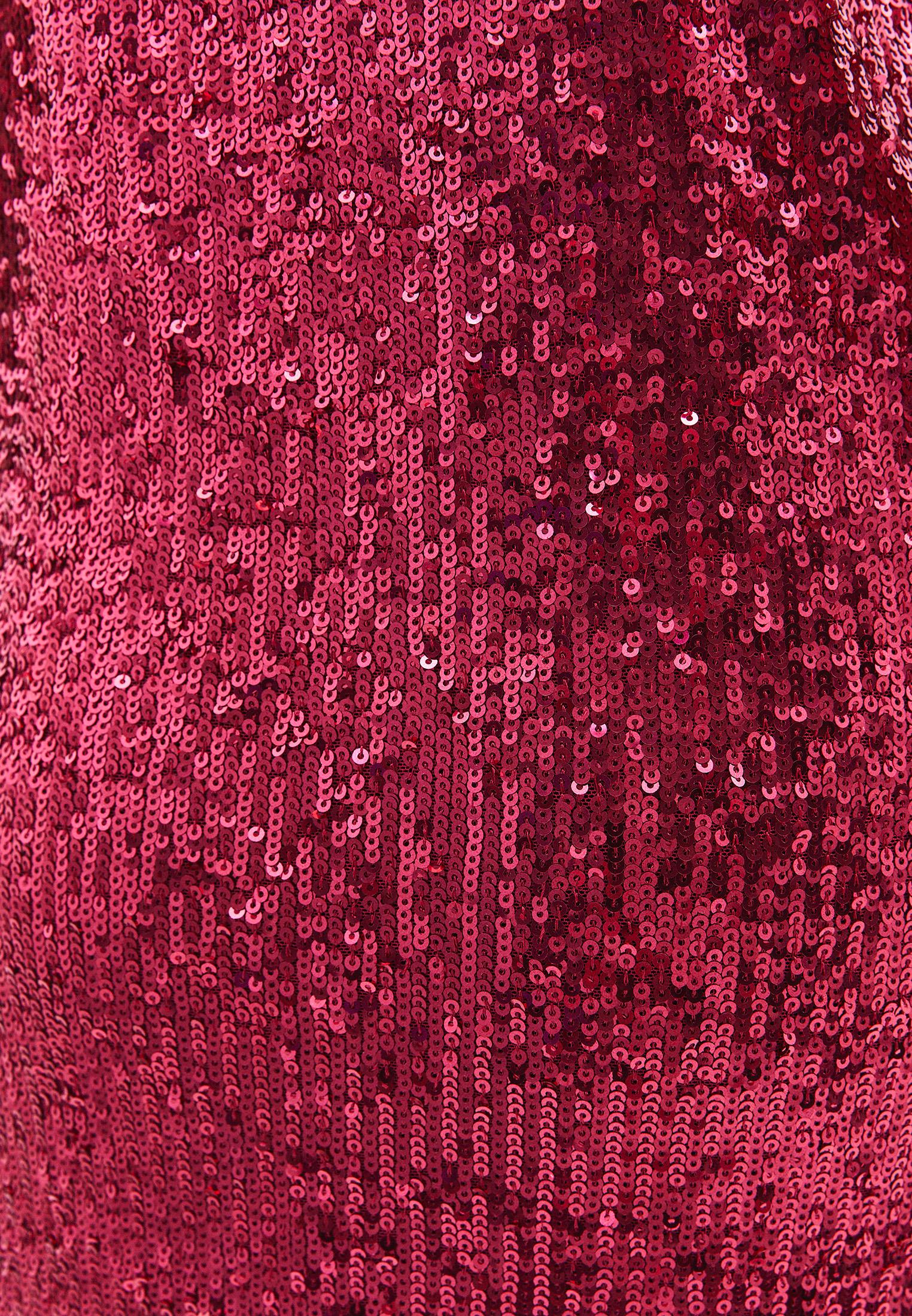Short Sequin Halter Neck Dress - VIVA MAGENTA