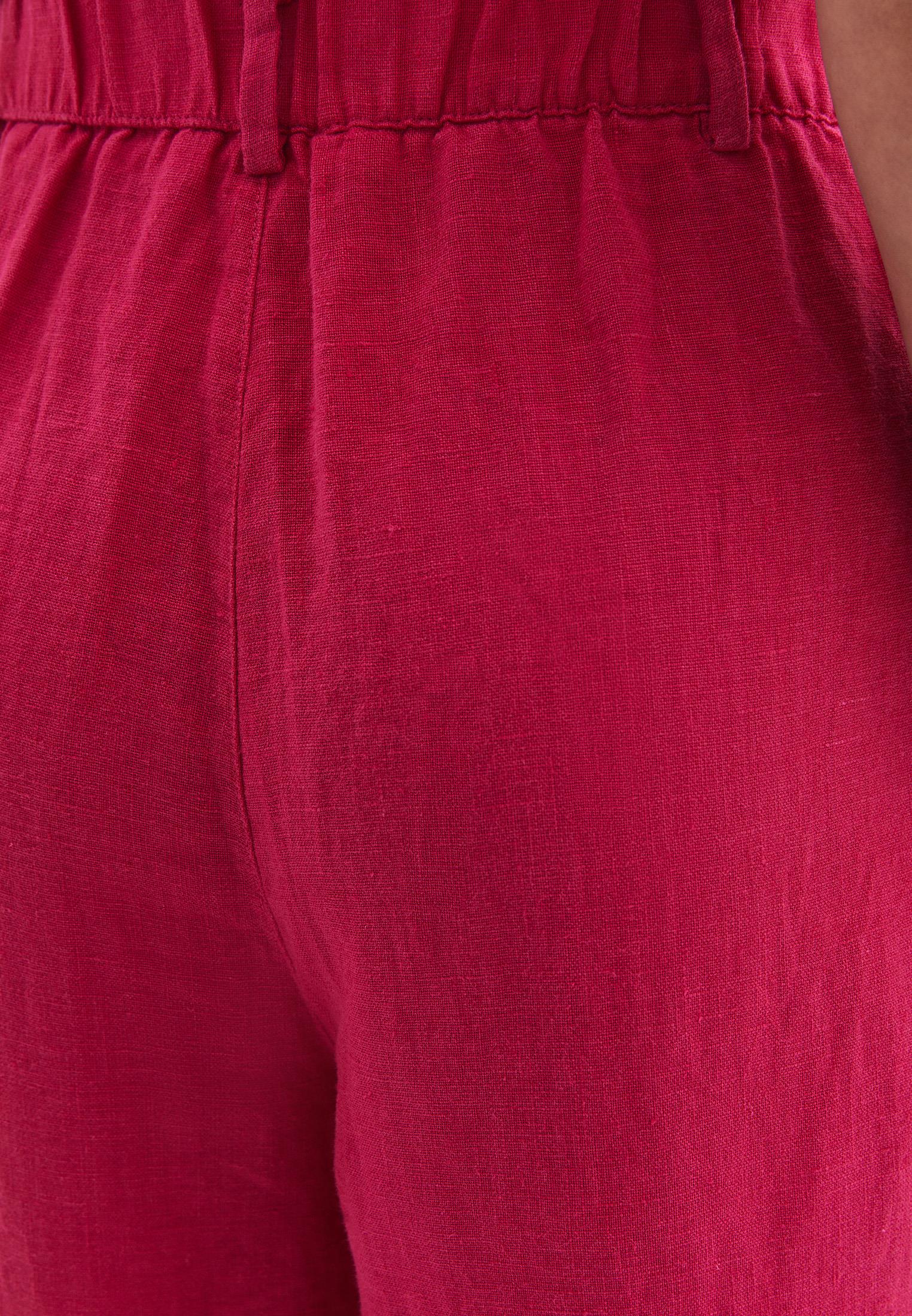 Ultra High Waist Embroidered Straight Leg Pants - VIVA MAGENTA