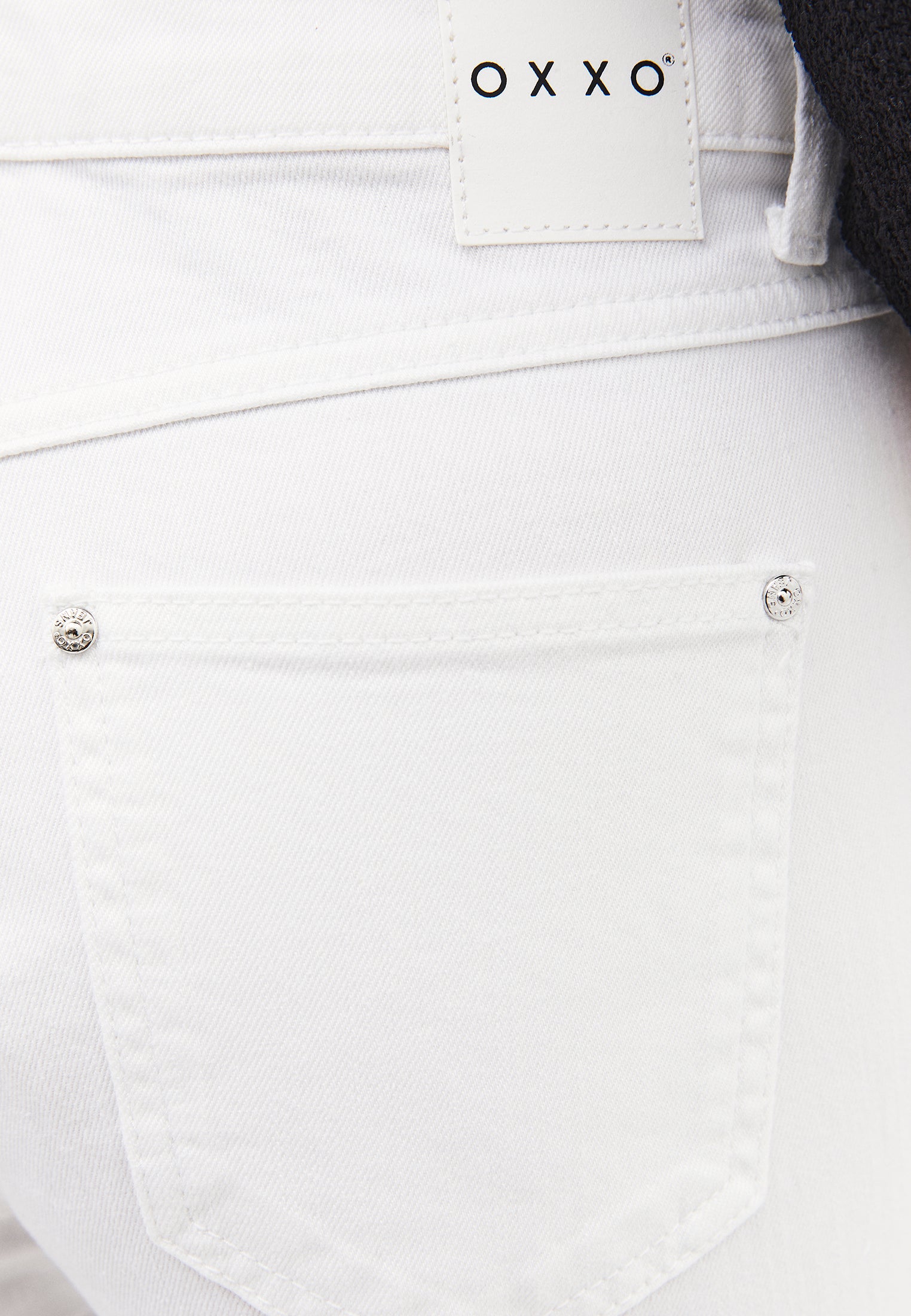 High Waist Kick Flare Denim Pants - WHITE DENIM
