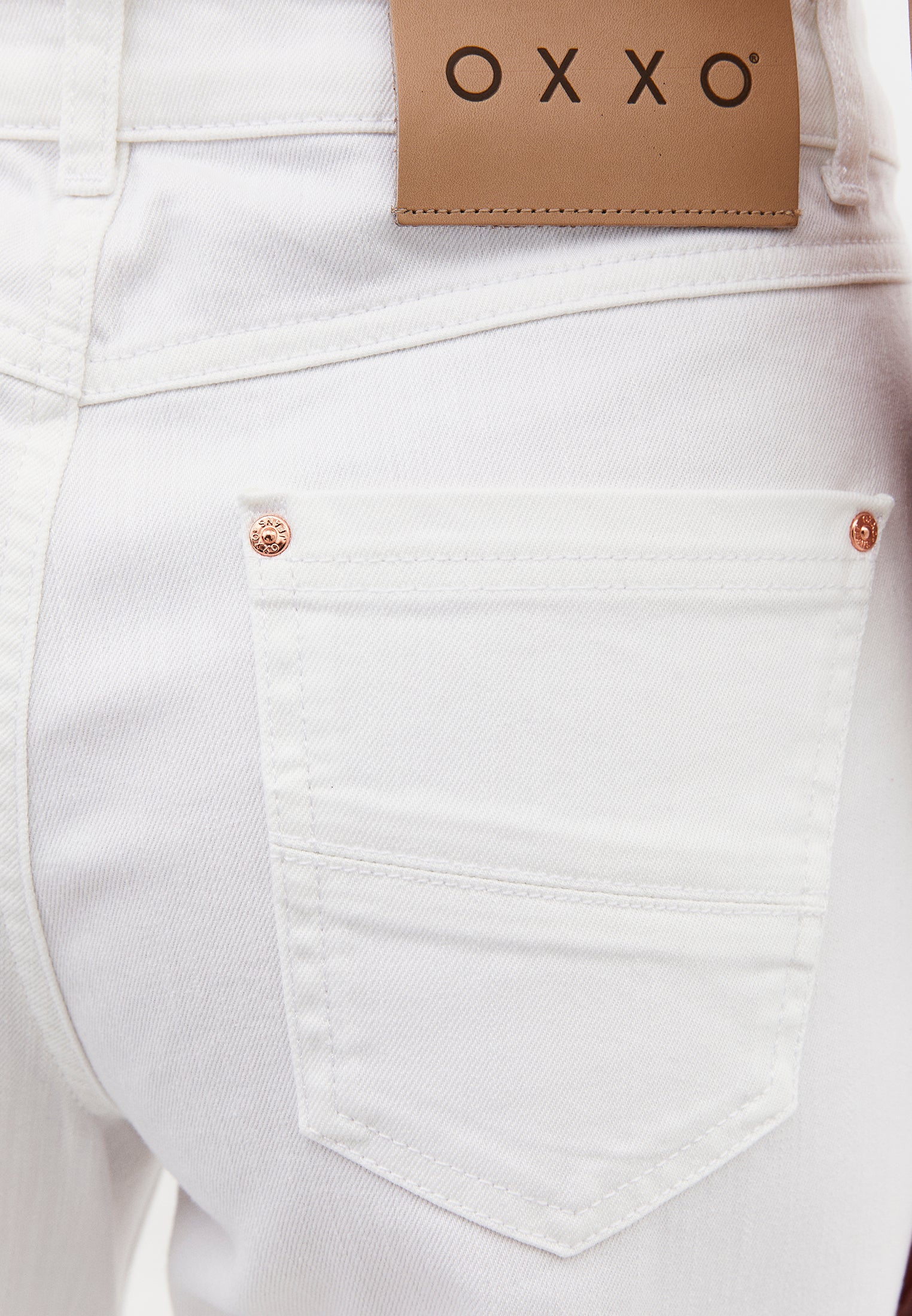 High Waist Wide Leg Embroidered Denim Pants - WHITE DENIM