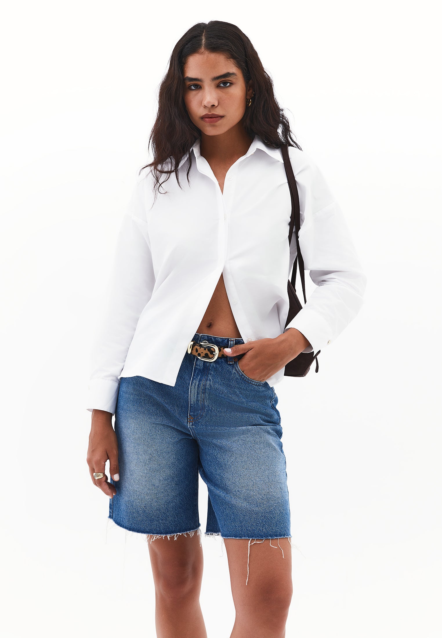 Shirt Model Poplin Weave - WHITE