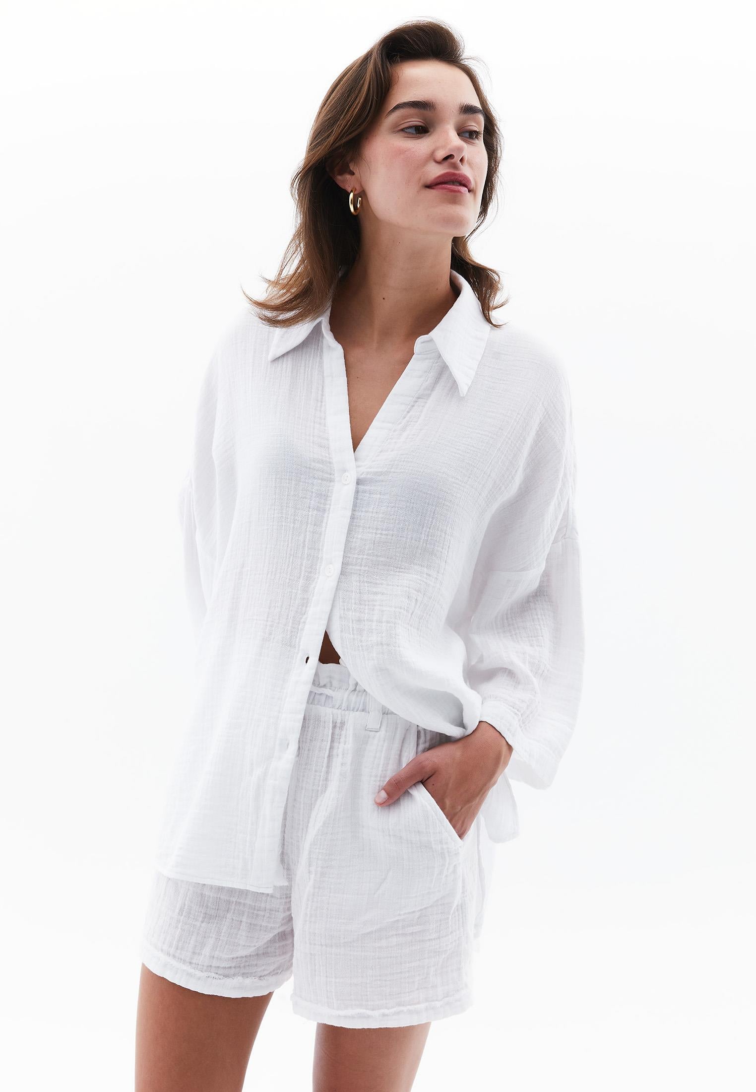Oversize Standard Shirt - WHITE