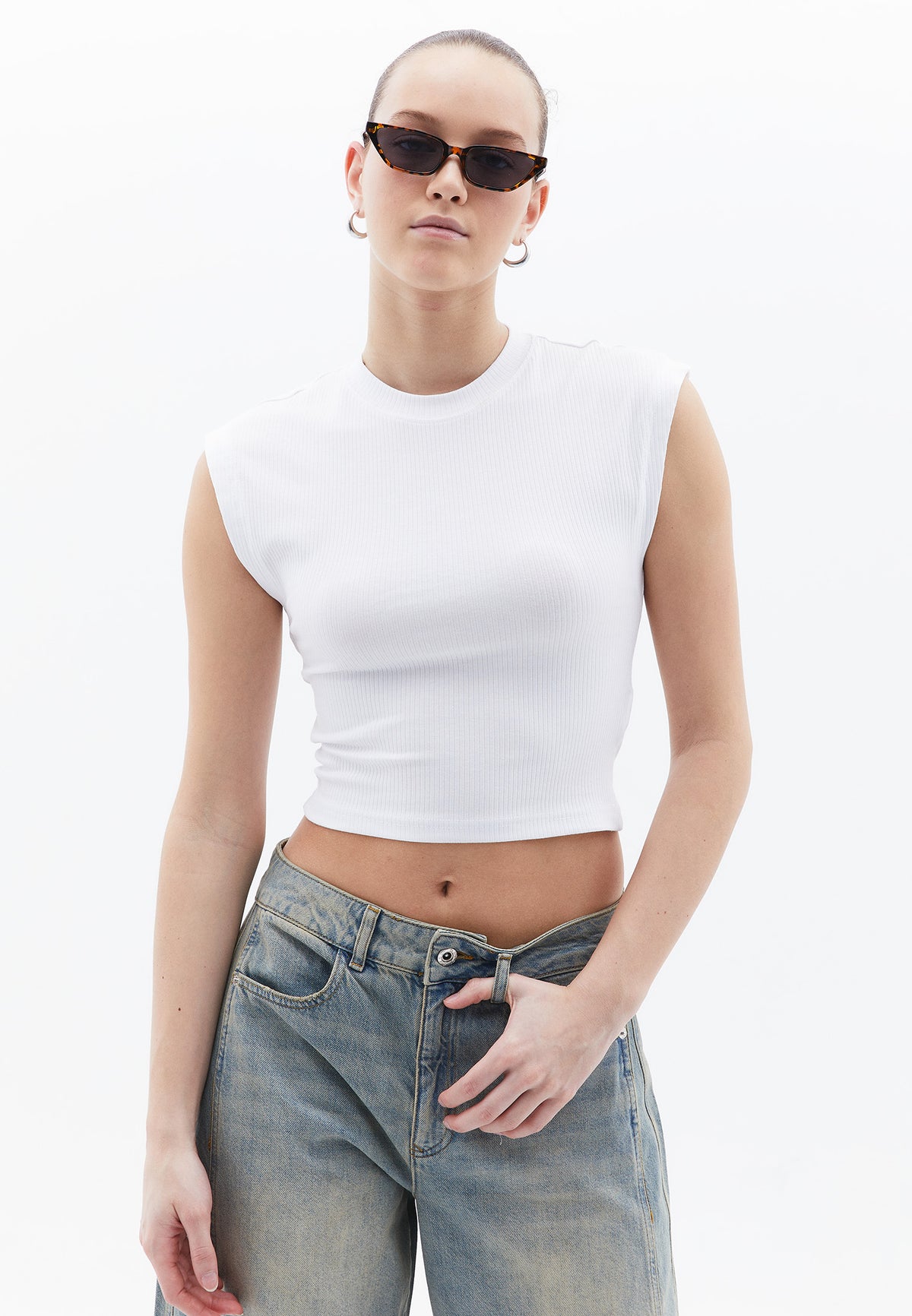 Slim Fit Short Sleeve T-Shirt - WHITE