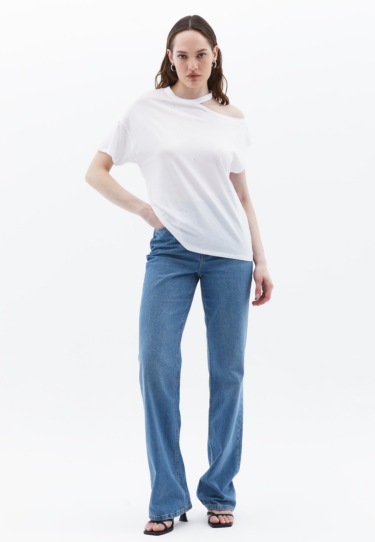 Oversize Short T-Shirt - WHITE