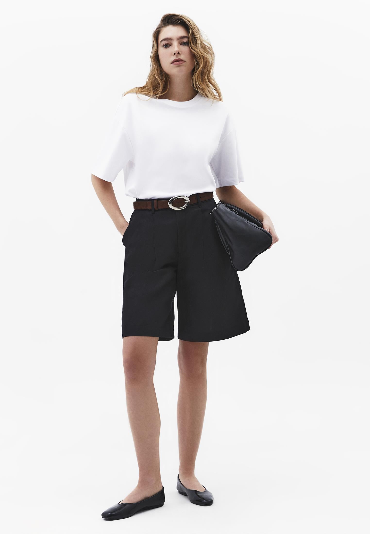 Oversize Tunic T-Shirt - WHITE