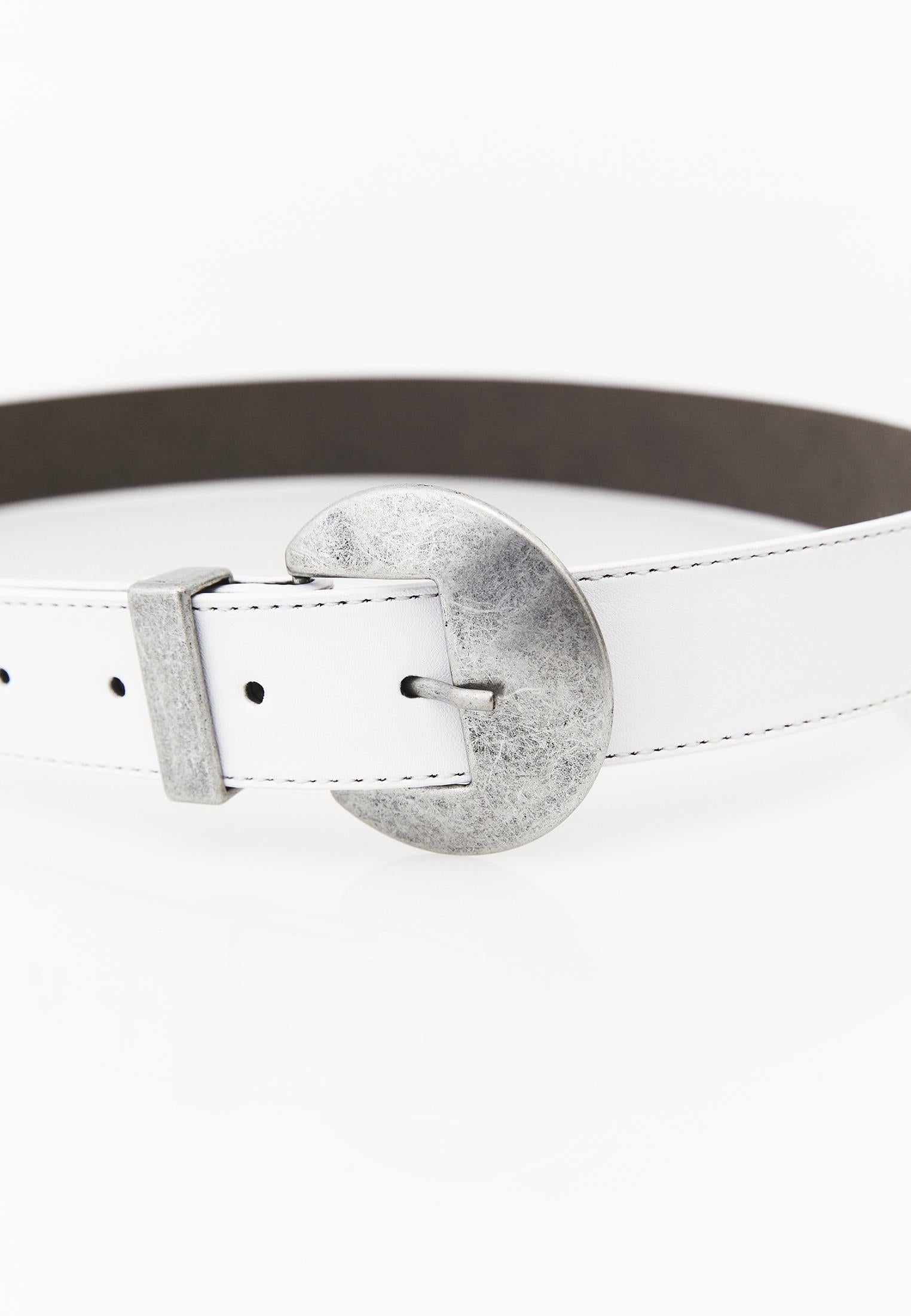 Classic Women Accessory Belt - WHITE