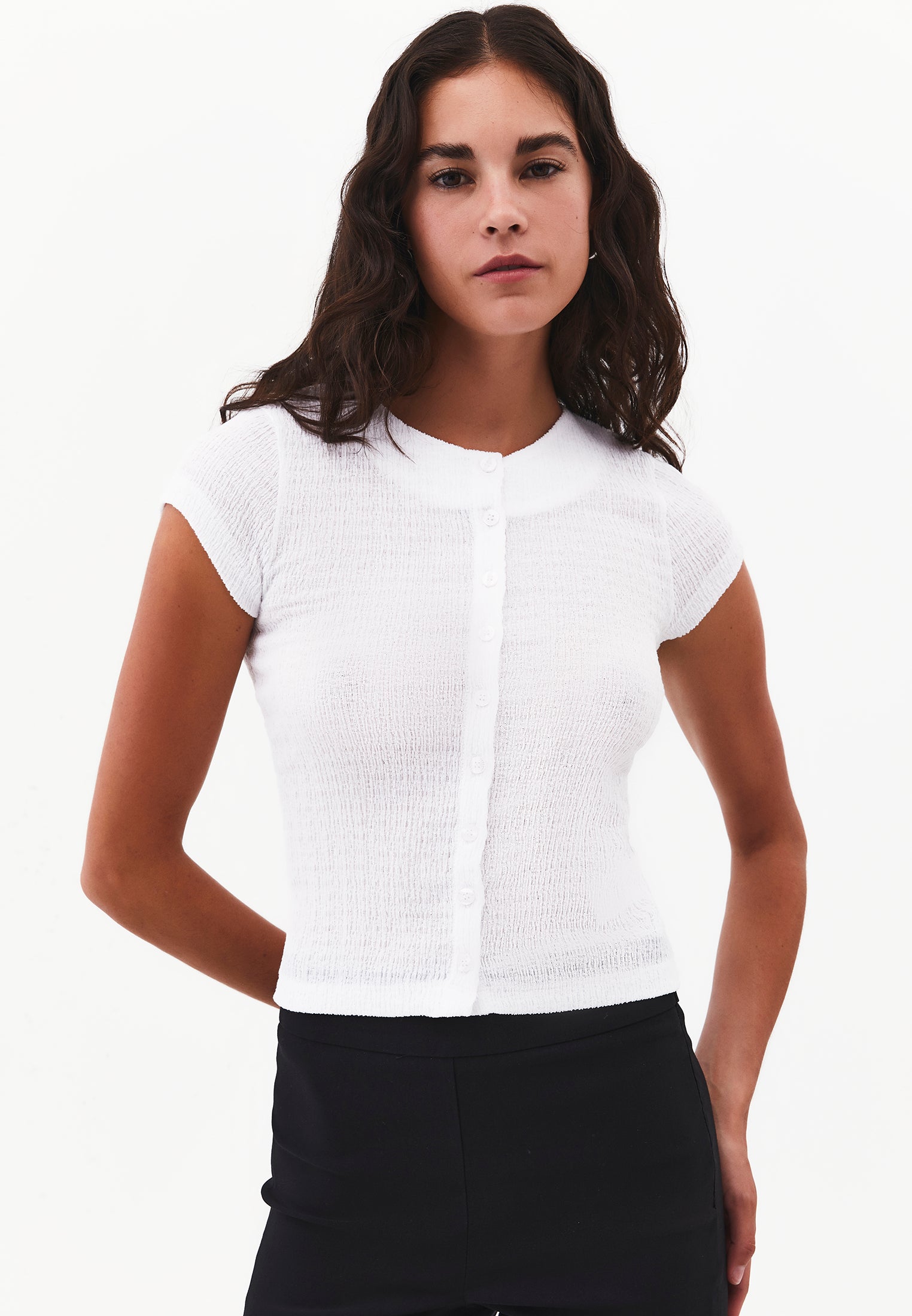 Crew Neck T-Shirt - WHITE
