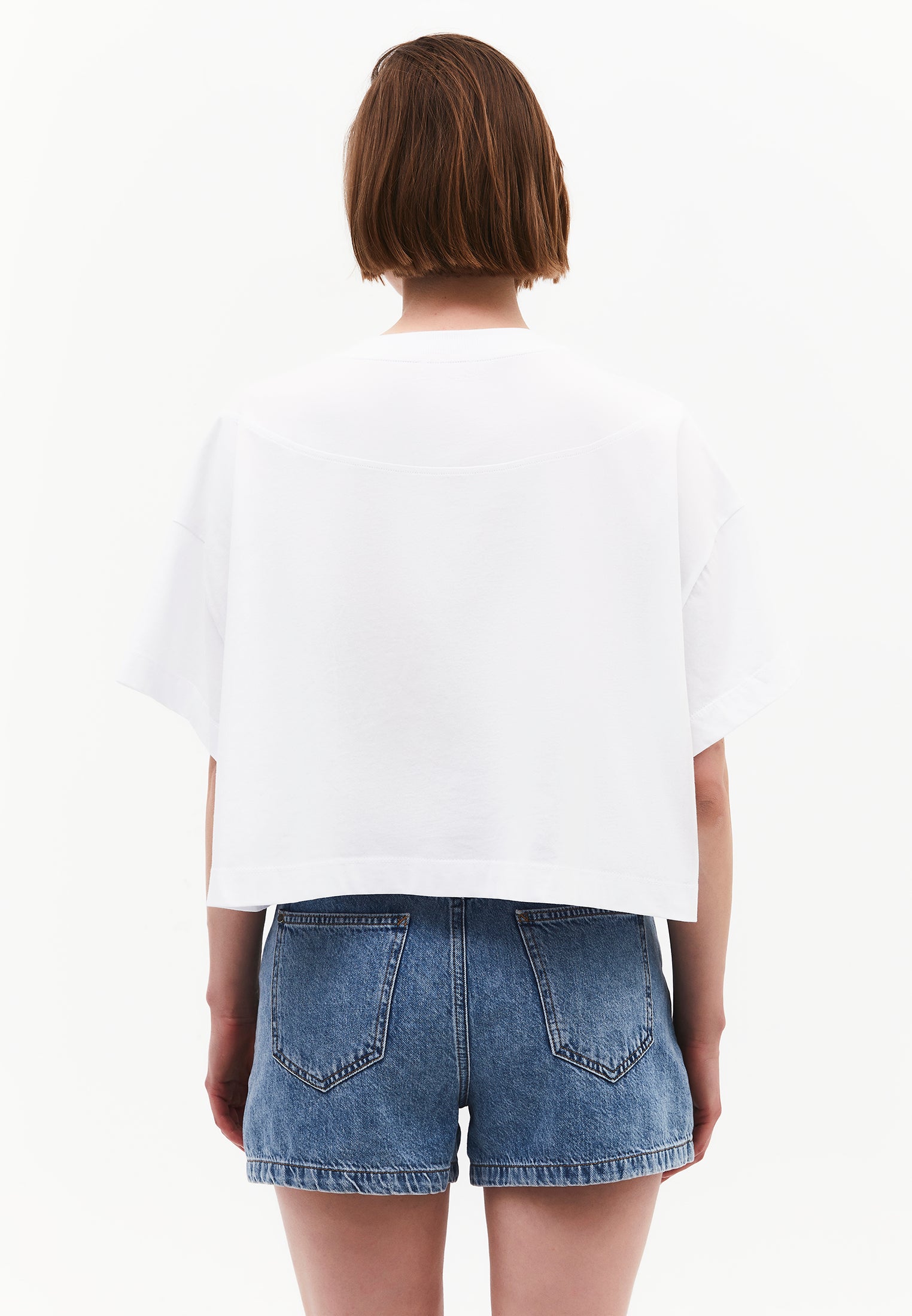 Oversize Short T-Shirt - WHITE