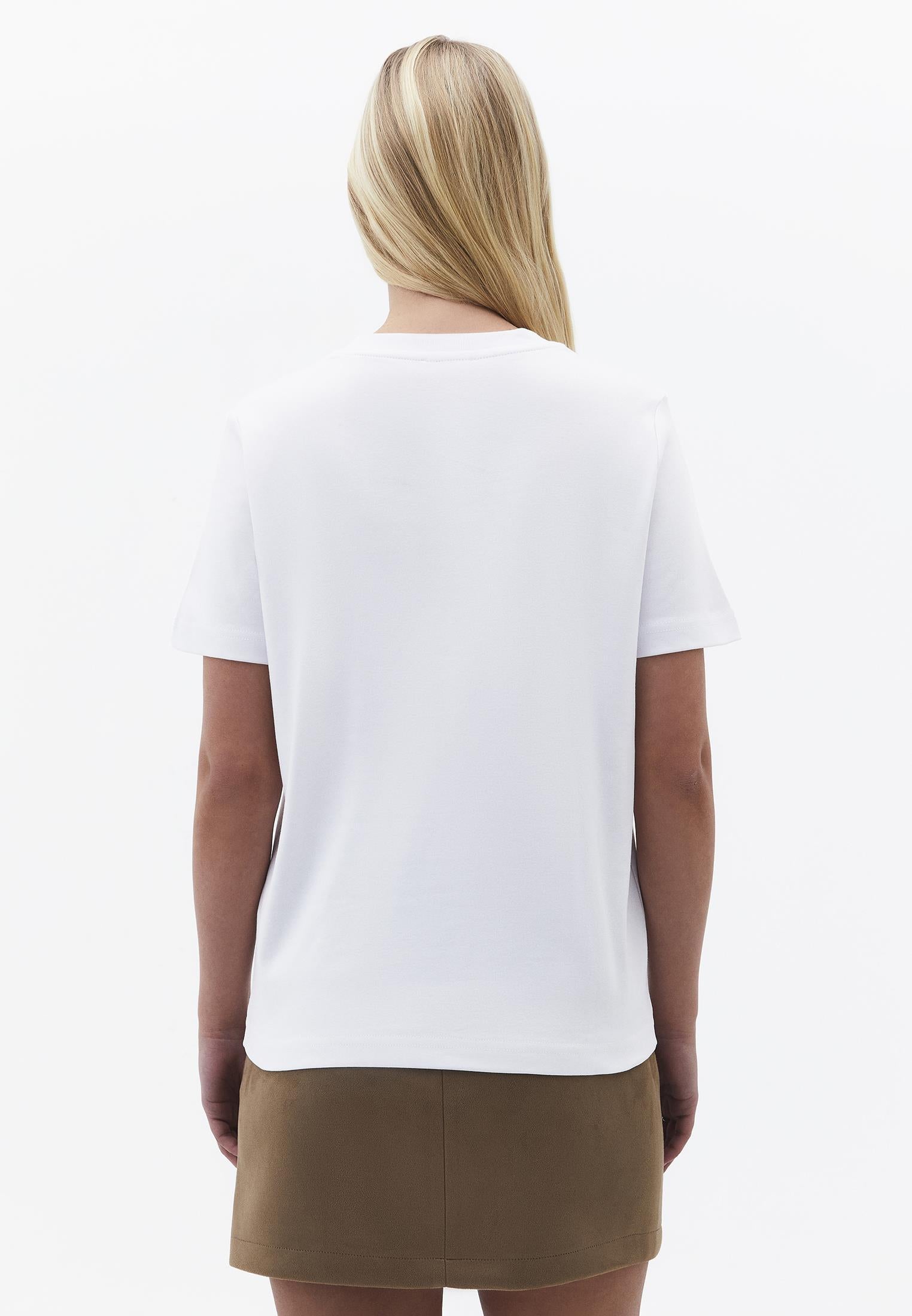 Crew Neck Loose Fit T-Shirt - WHITE