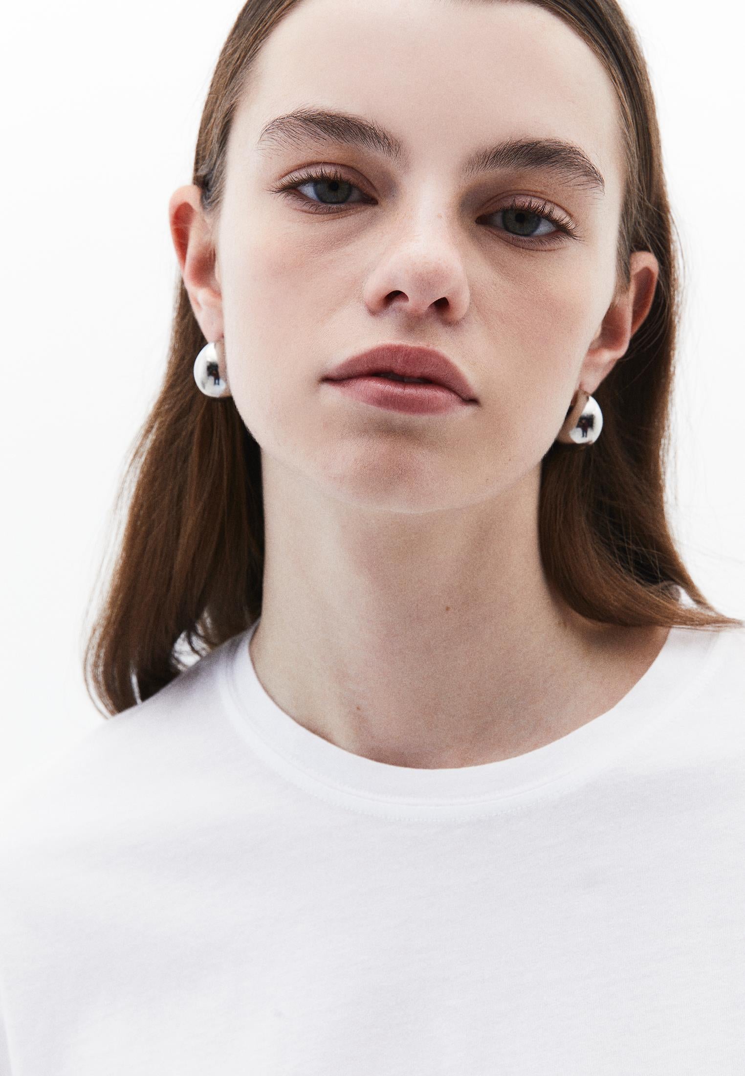 Oversize Crew Neck Short Sleeve T-Shirt - WHITE