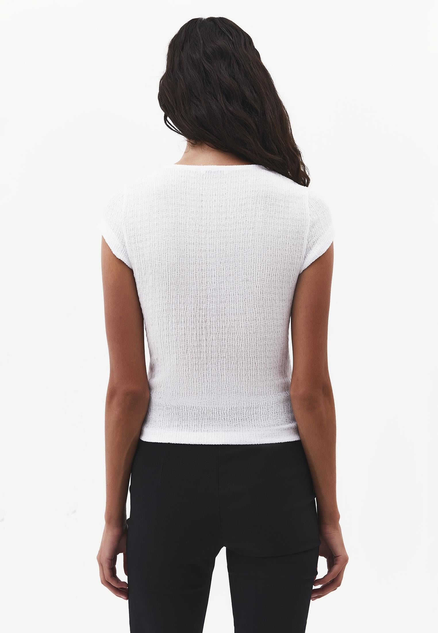 Crew Neck T-Shirt - WHITE