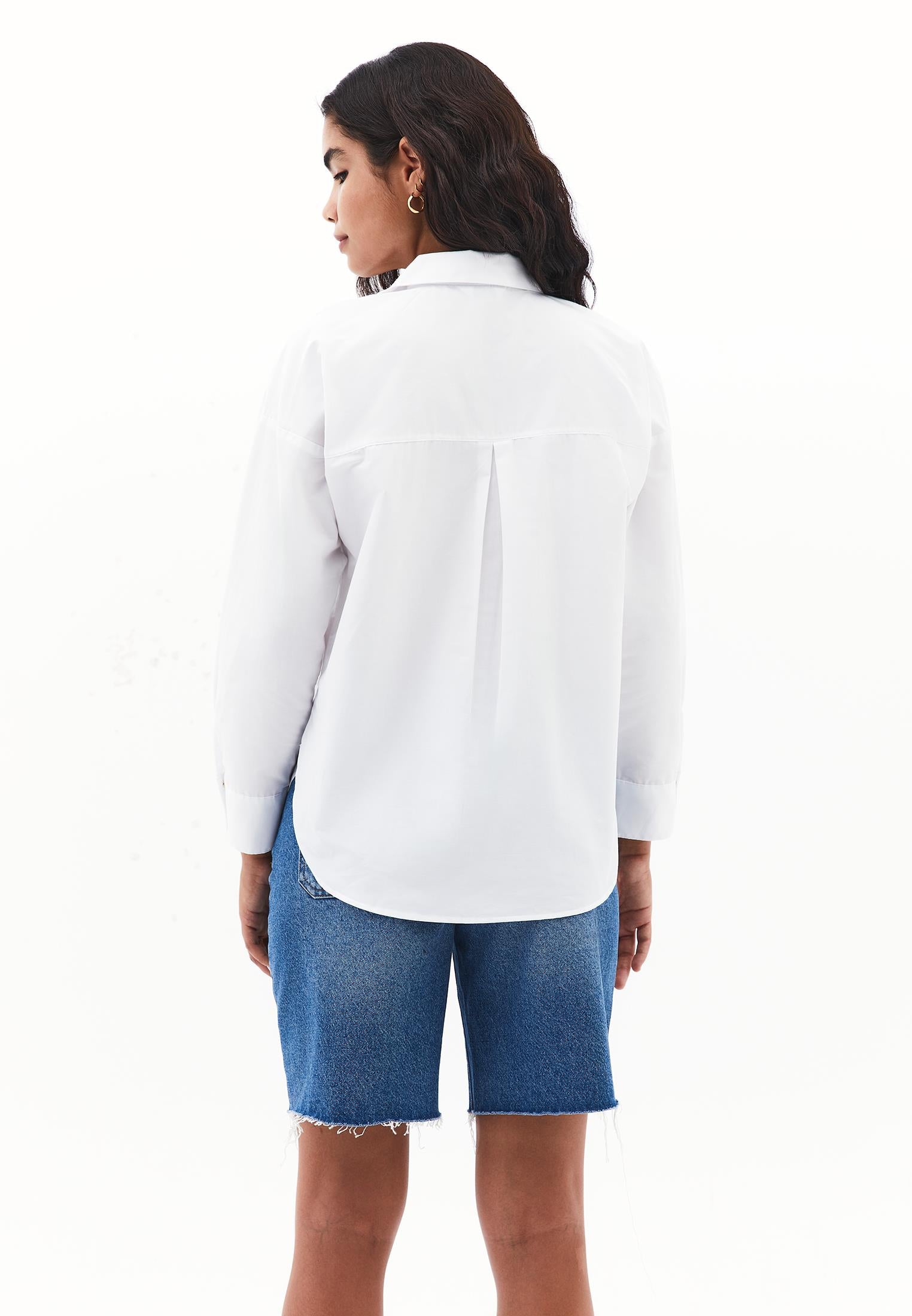 Shirt Model Poplin Weave - WHITE