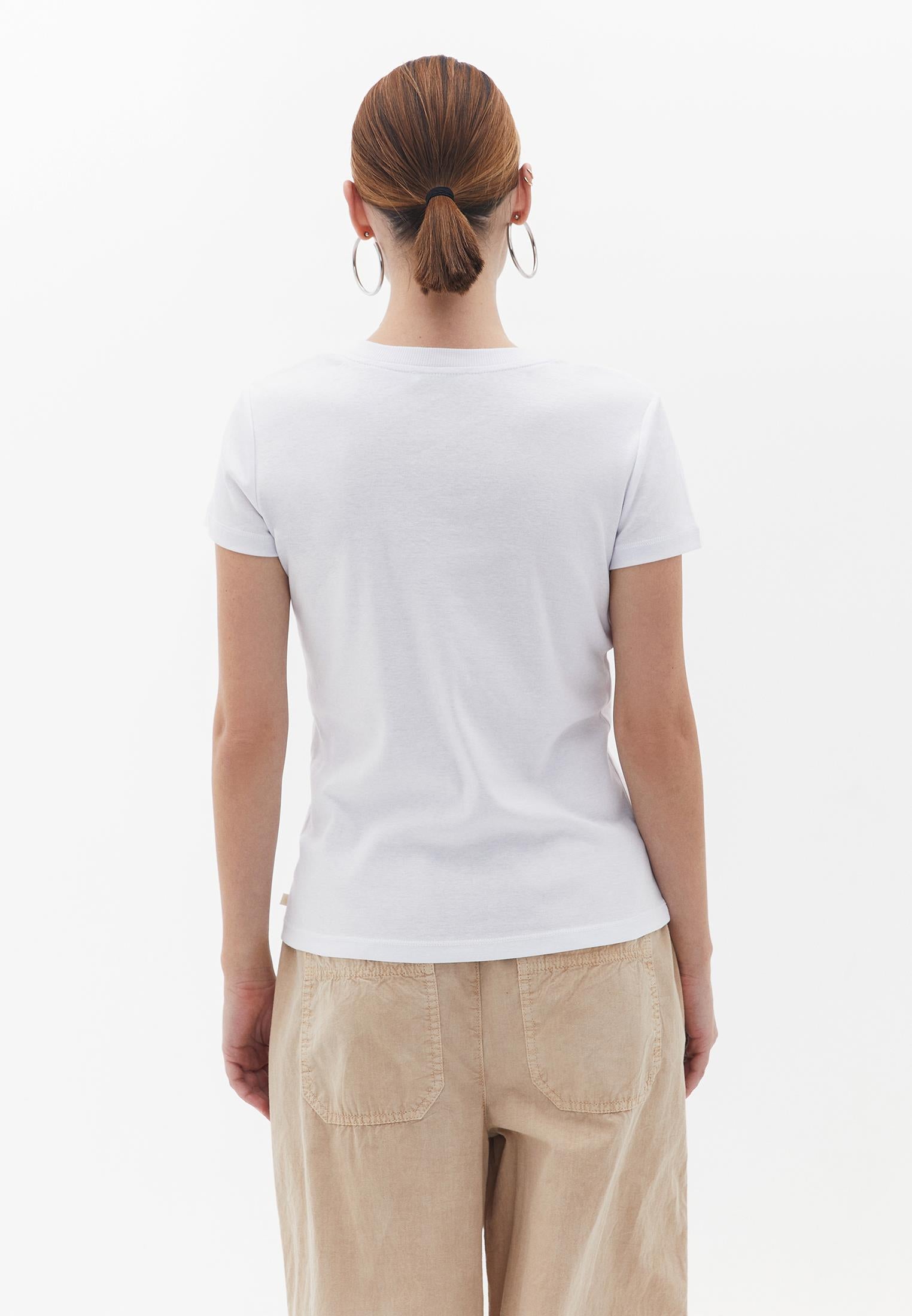 Crew Neck Loose Fit T-Shirt - WHITE