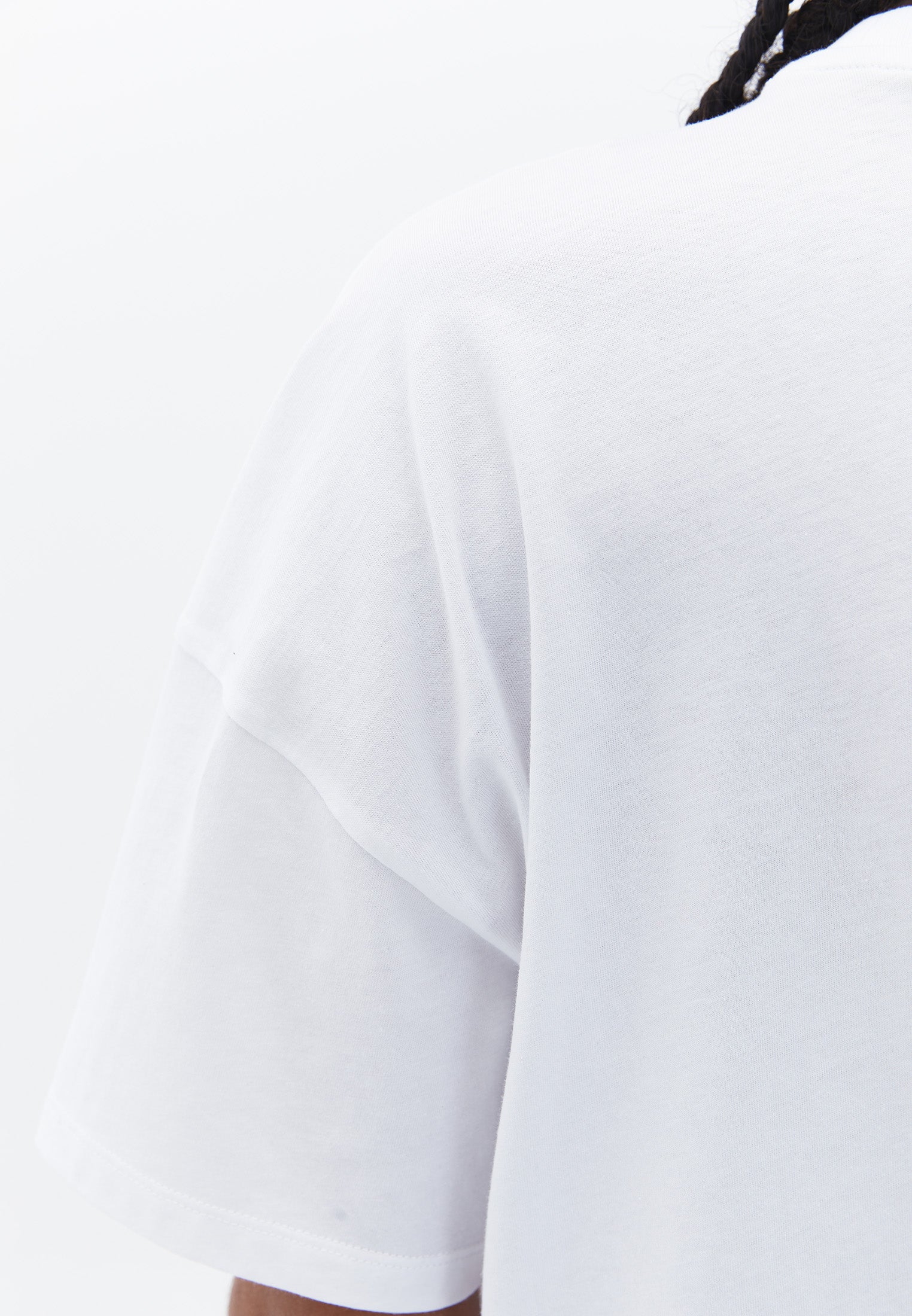 Oversize Crew Neck T-Shirt - WHITE
