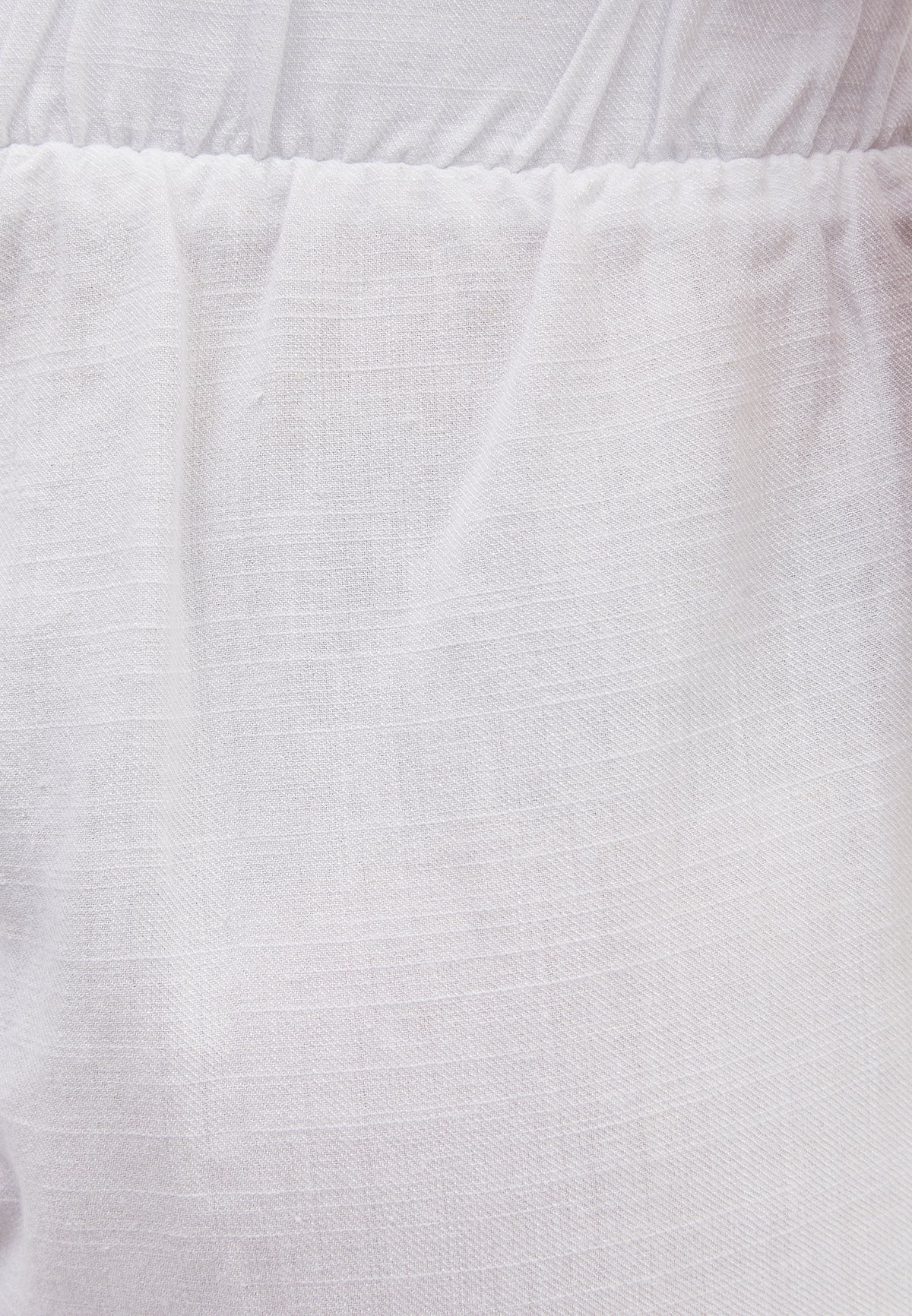 Elasticated Ultra High Waist Short - WHITE