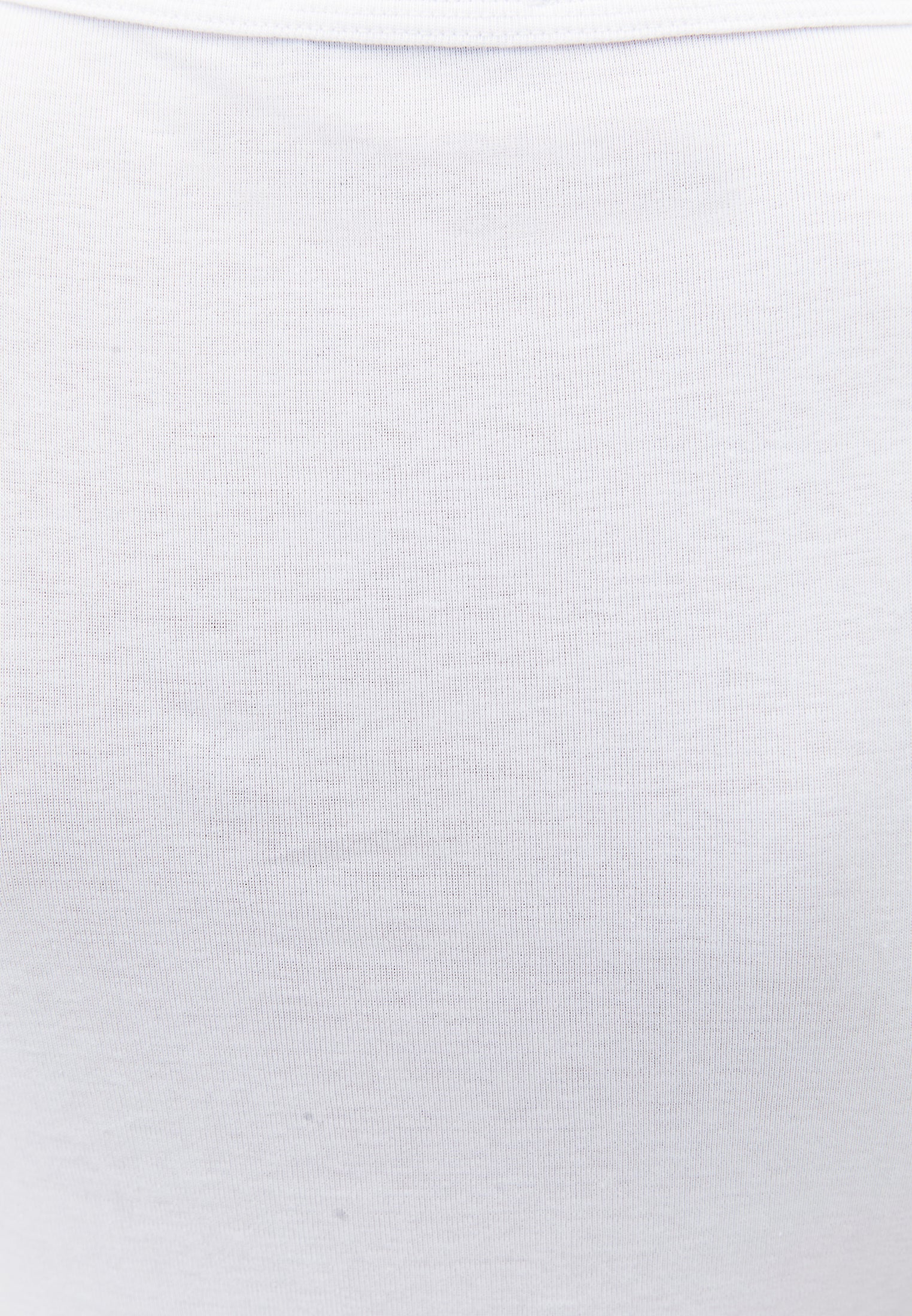 V Neck Bodycon Rib Tank Top - WHITE