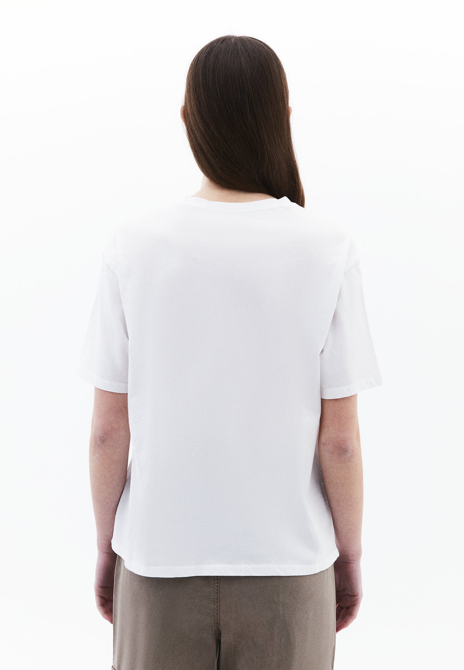 Oversize Crew Neck Short Sleeve T-Shirt - WHITE