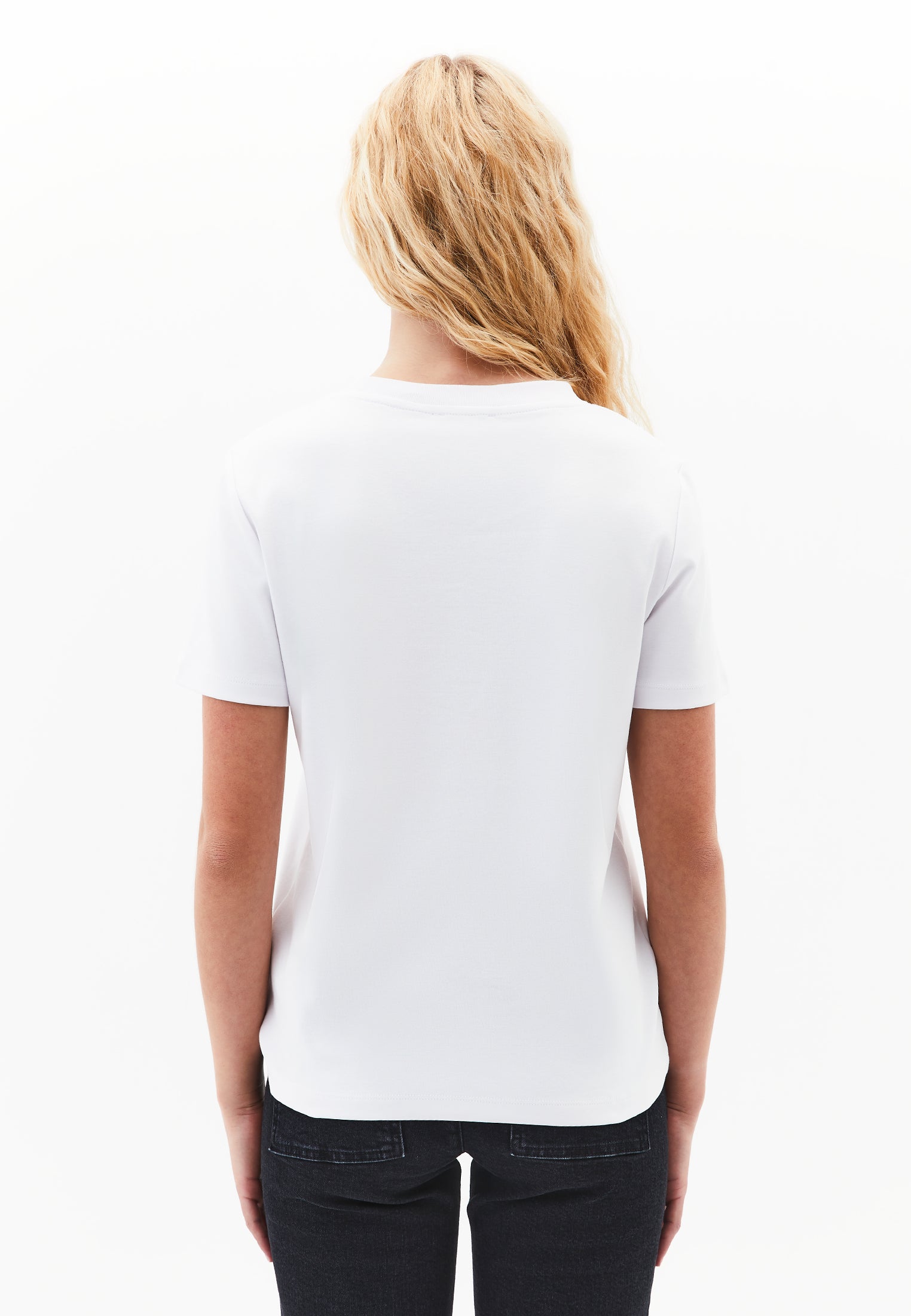 Crew Neck Short Sleeve T-Shirt - WHITE