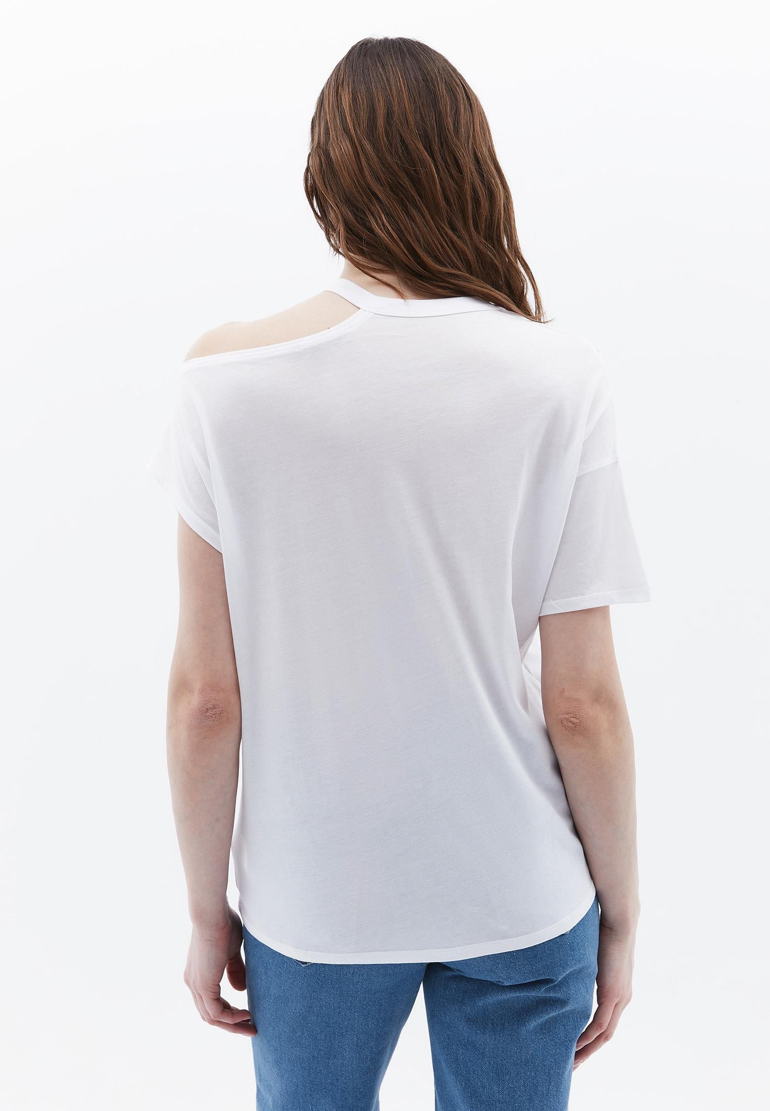 Oversize Short T-Shirt - WHITE