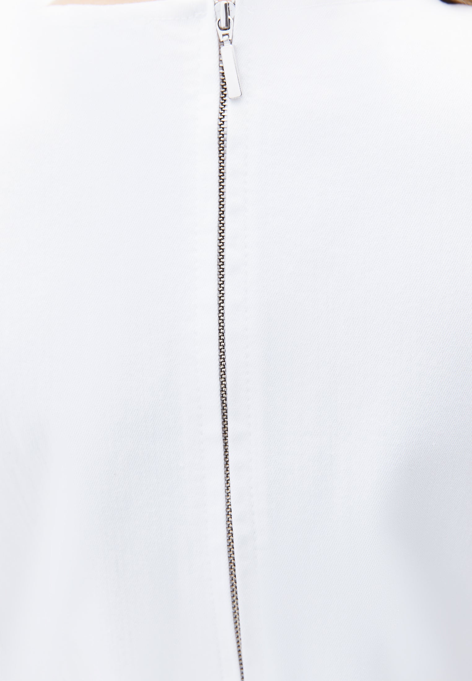 Boat Neck Sleeveless Long Slim Dress - WHITE