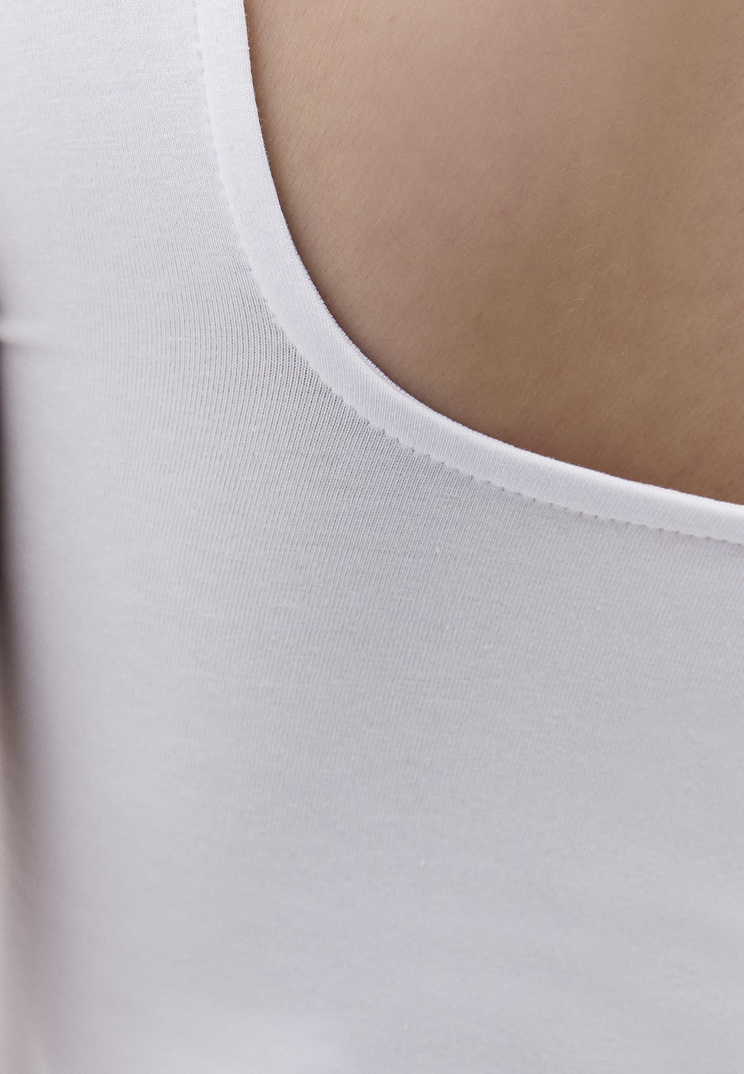 Square Neck Tank Top - WHITE