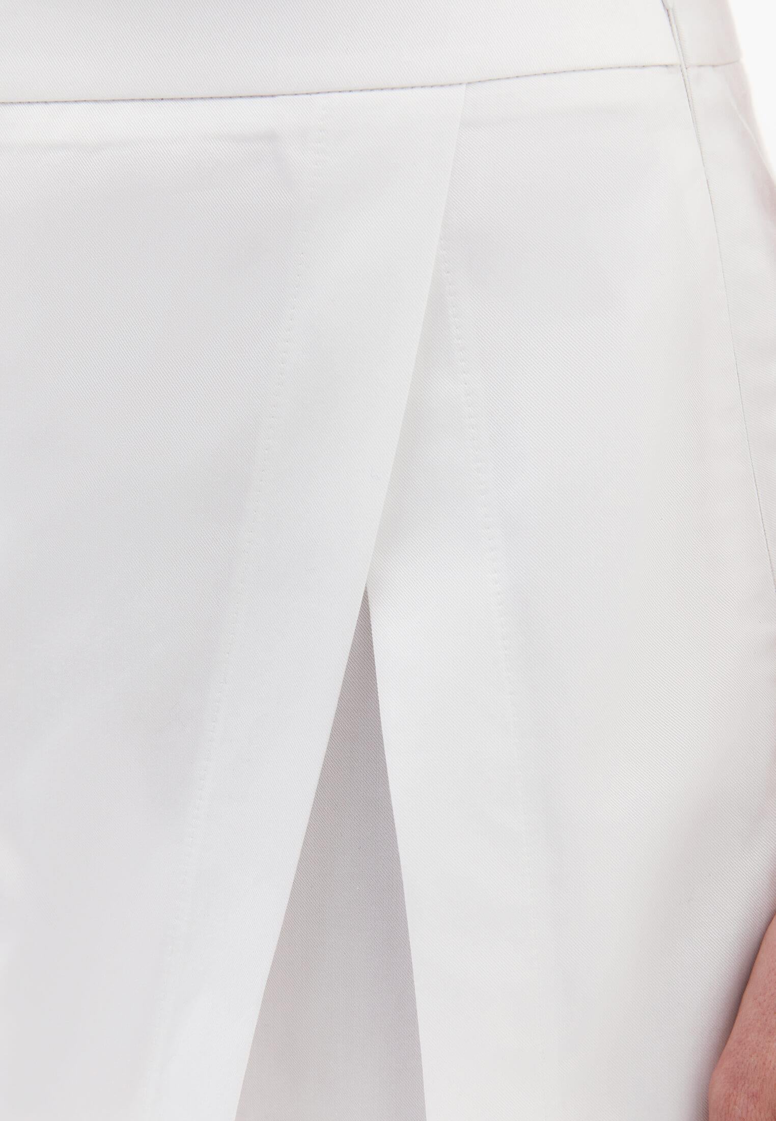 High Waist Slim Shorts - WHITE
