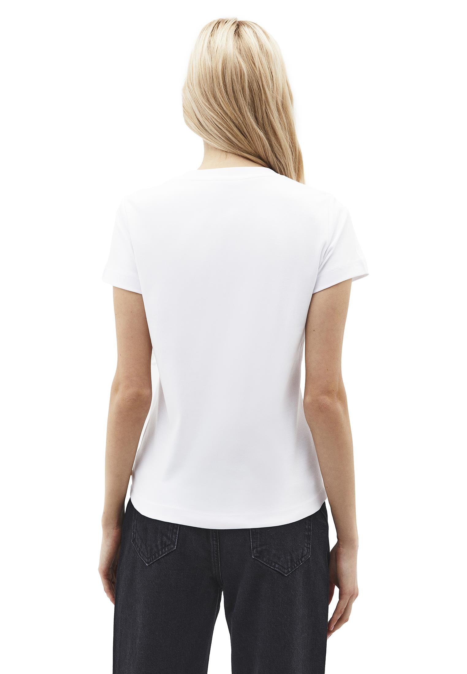 Printed Crew Neck T-Shirt - WHITE