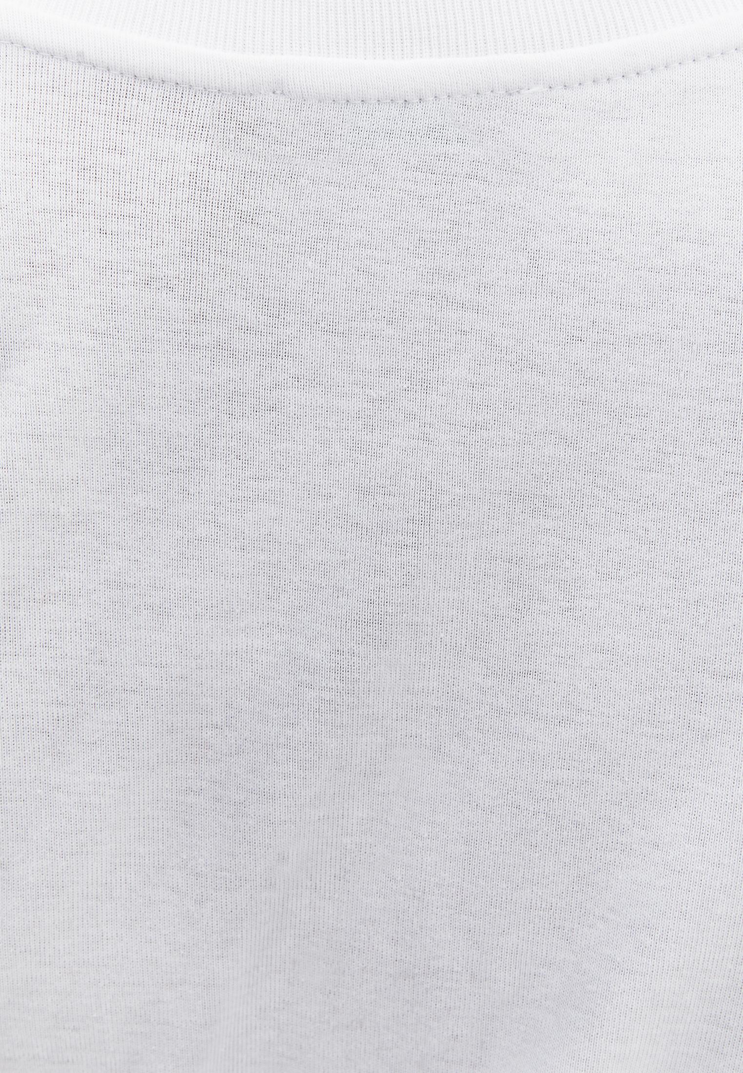 Crew Neck Short Sleeve T-Shirt - WHITE