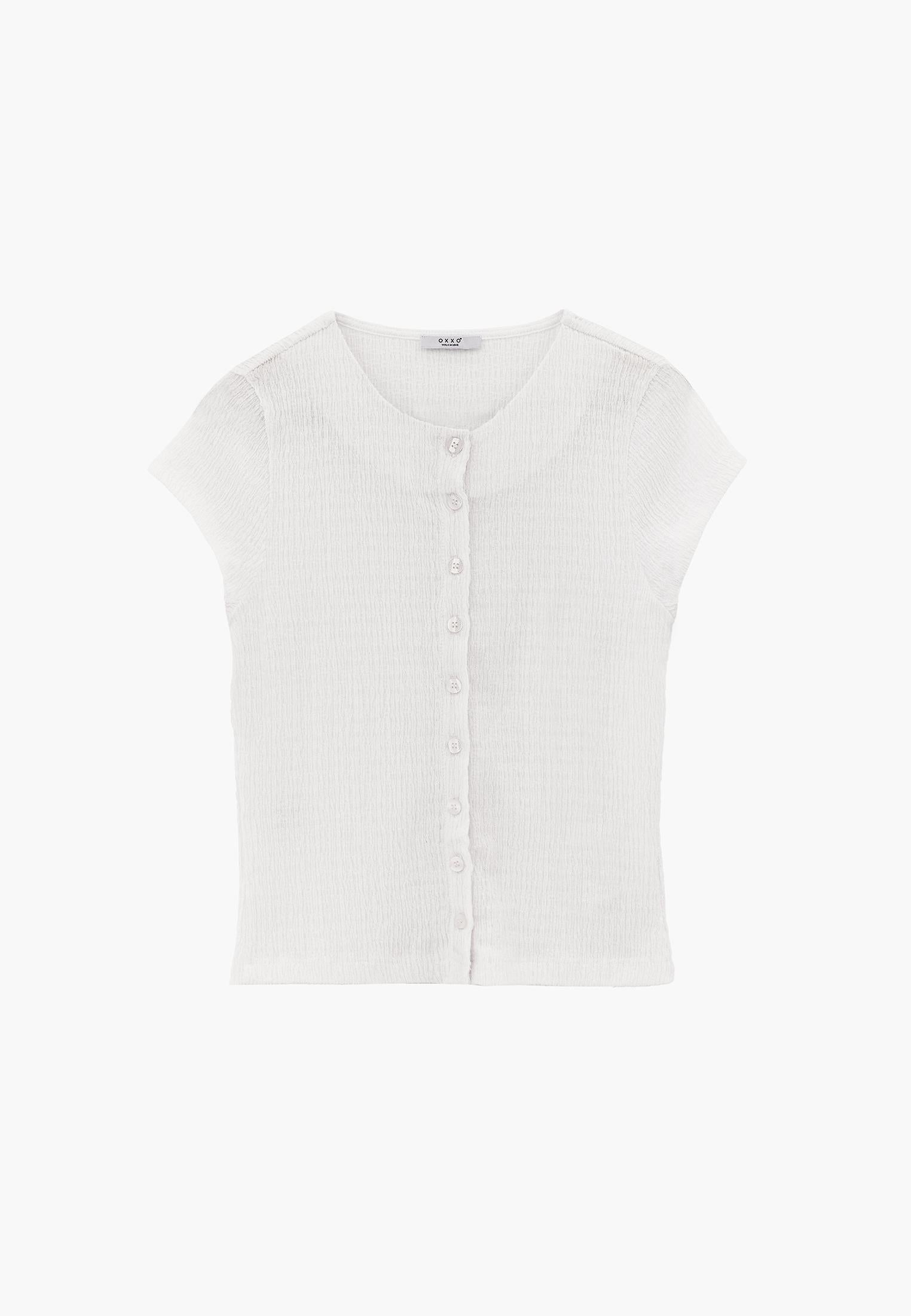 Crew Neck T-Shirt - WHITE