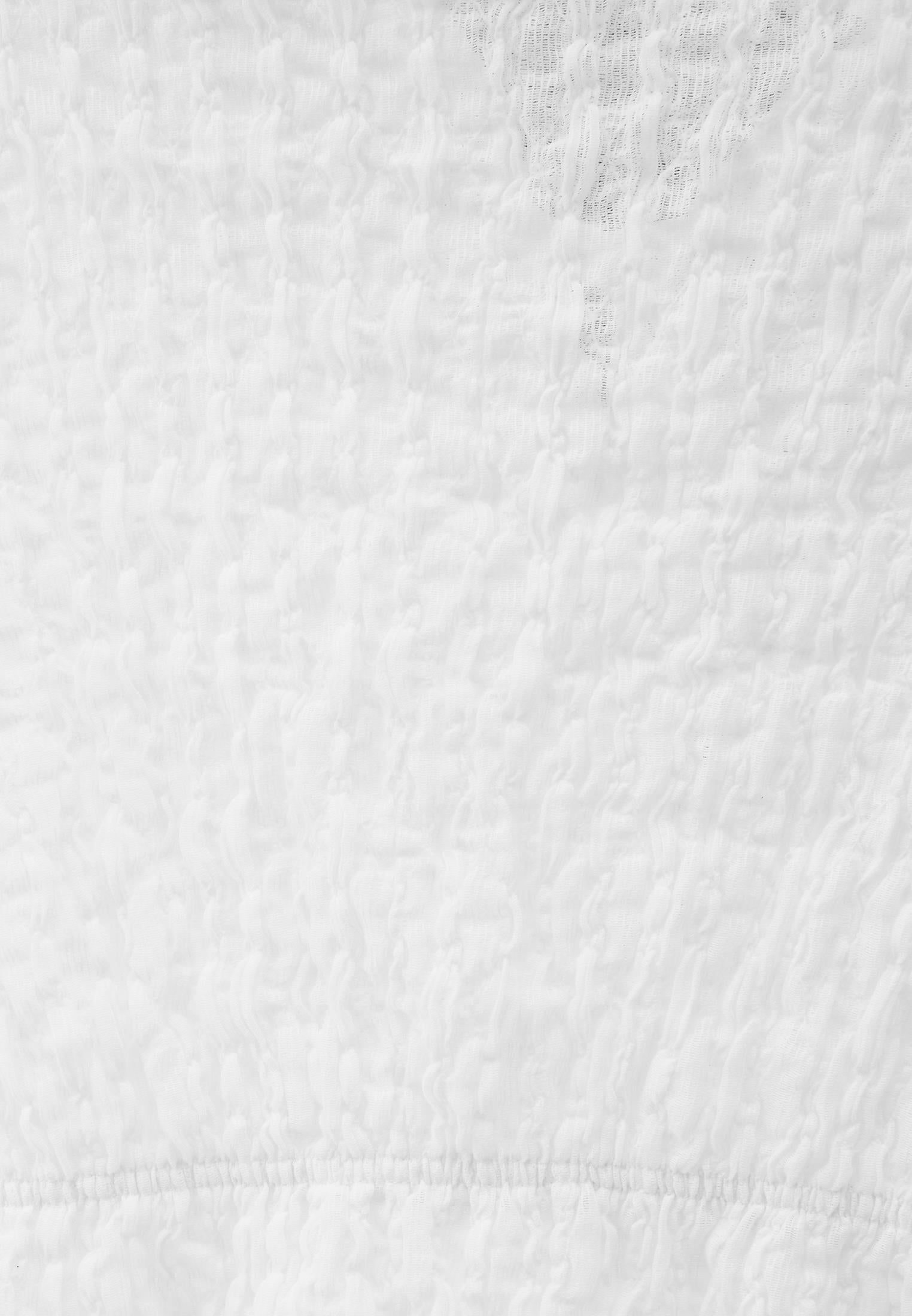 V Neck Short Sleeve Blouse - WHITE