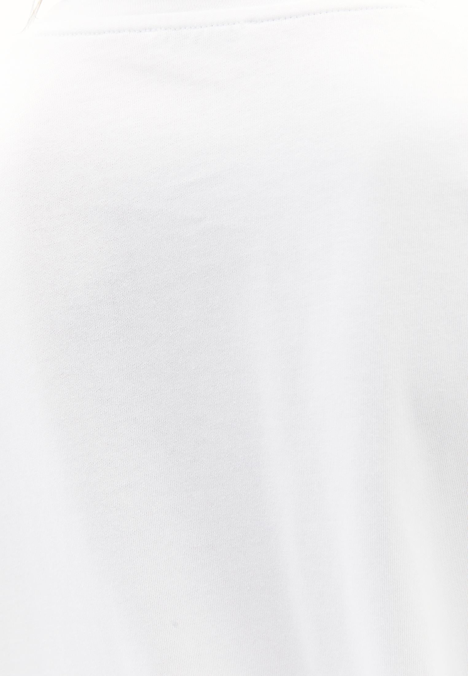 Boyfriend Crew Neck T-Shirt - WHITE