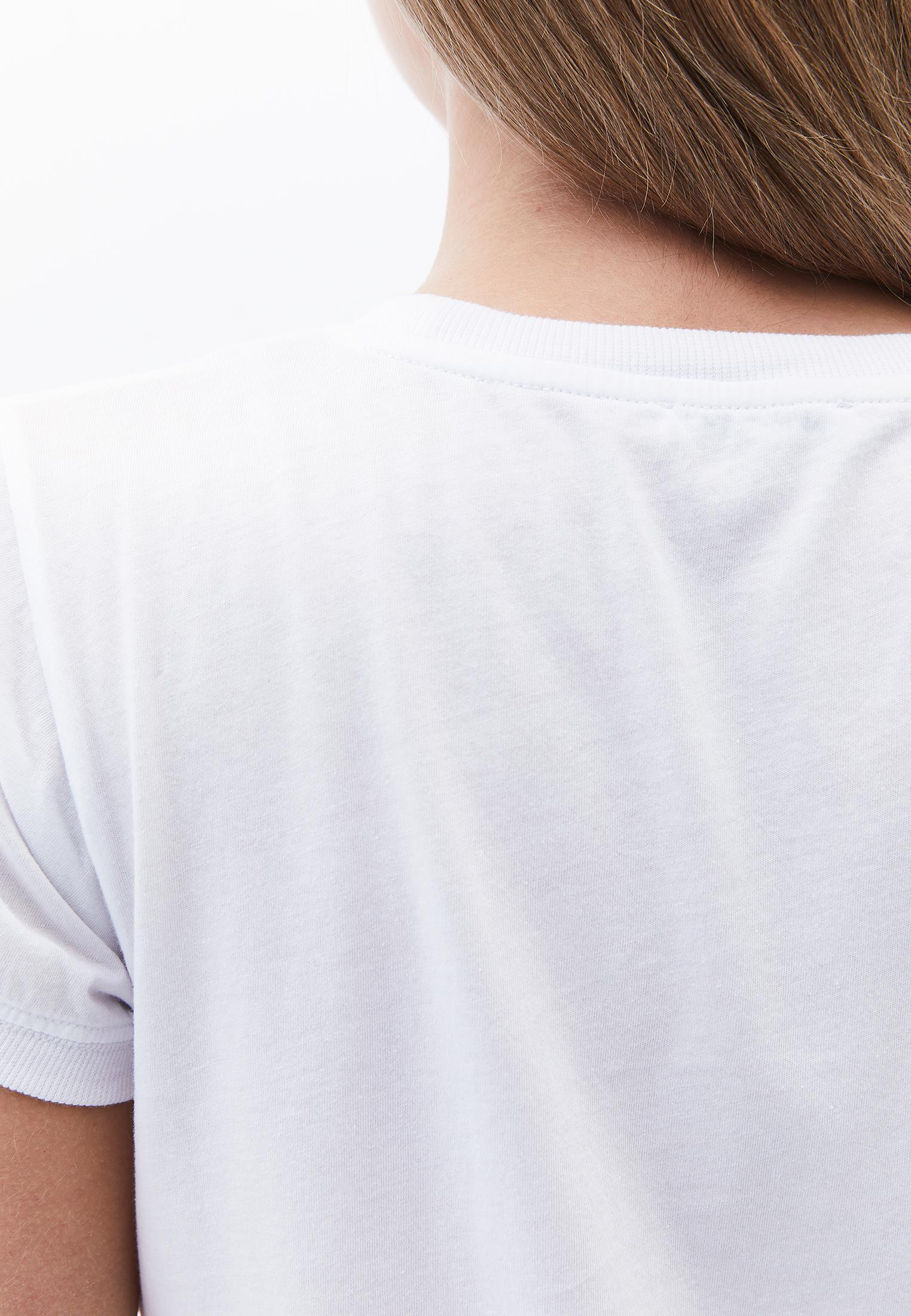 Crew Neck Short Sleeve T-Shirt - WHITE