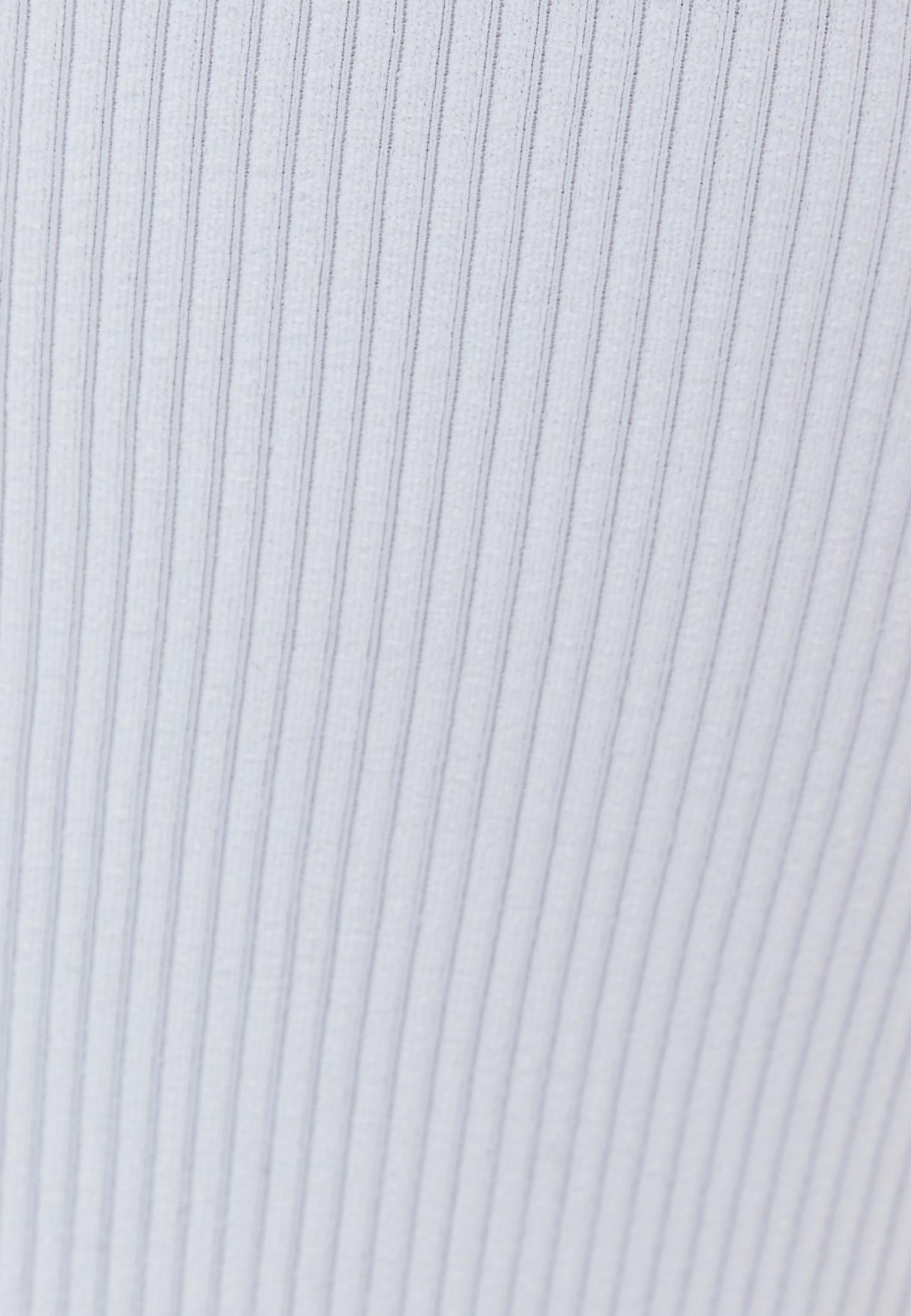 Jacquard V Neck Tank Top - WHITE