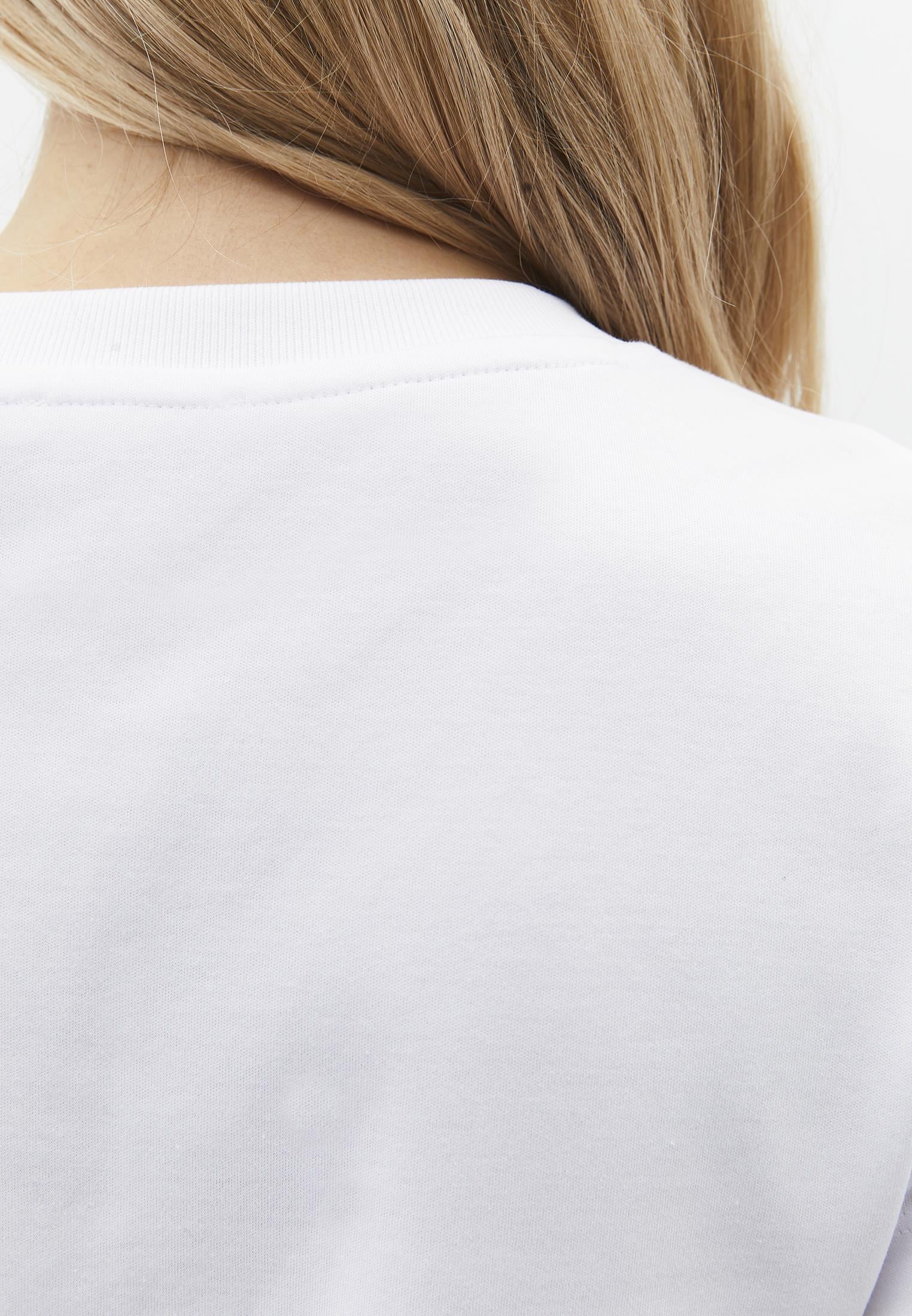 Printed Crew Neck T-Shirt - WHITE