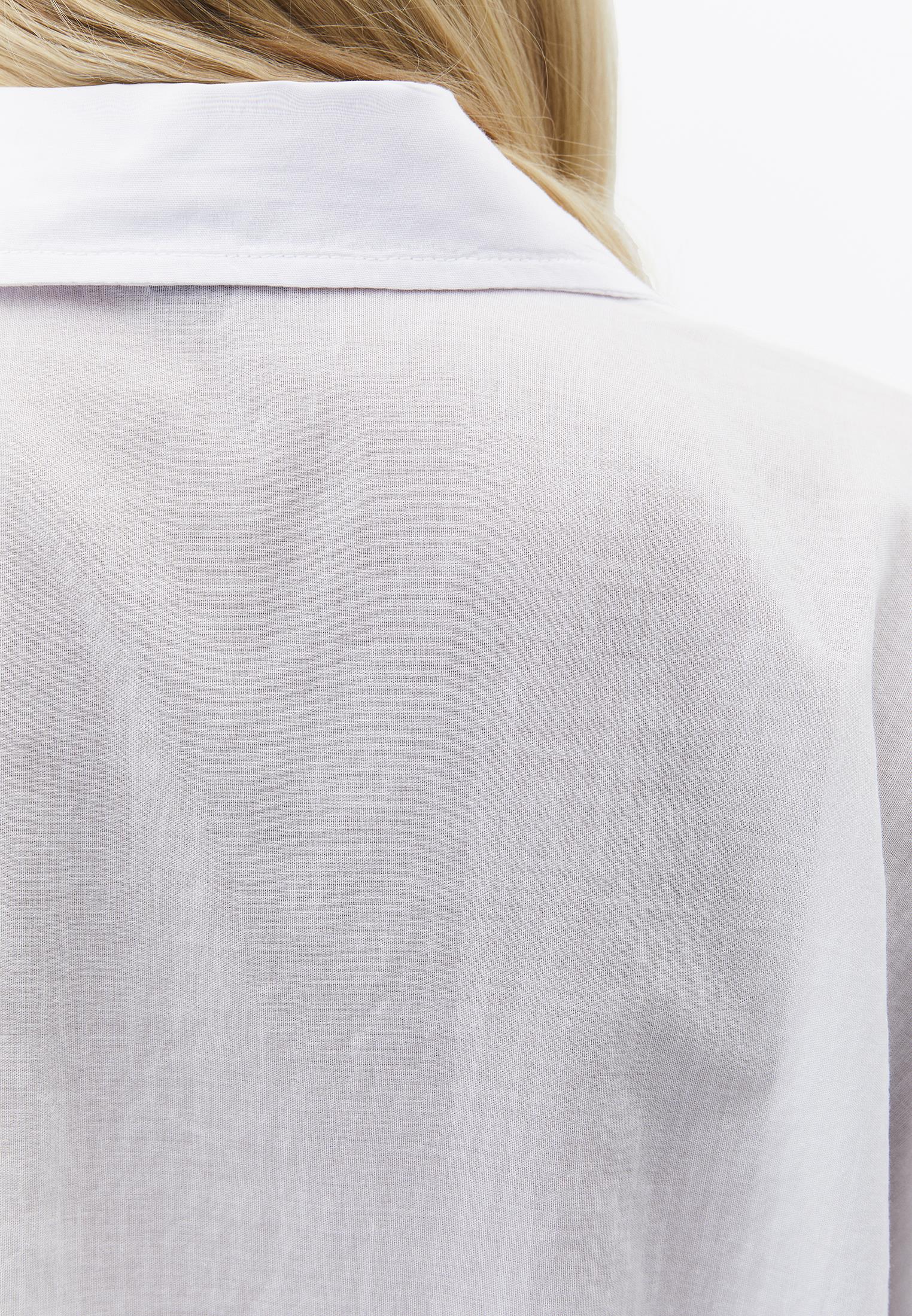 Oversize Shirt With Pocket Detail - WHITE