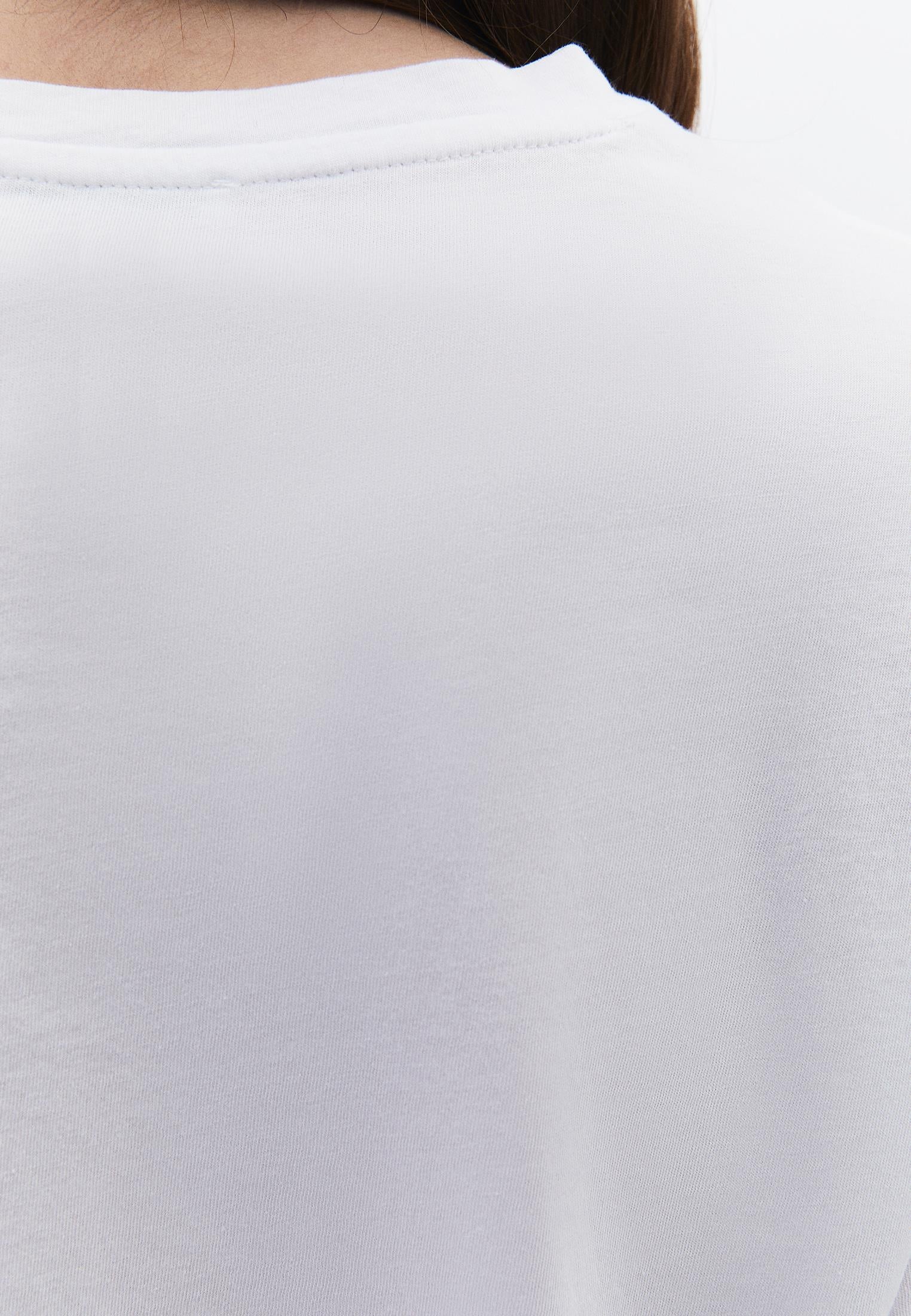 Oversize Crew Neck Short Sleeve T-Shirt - WHITE