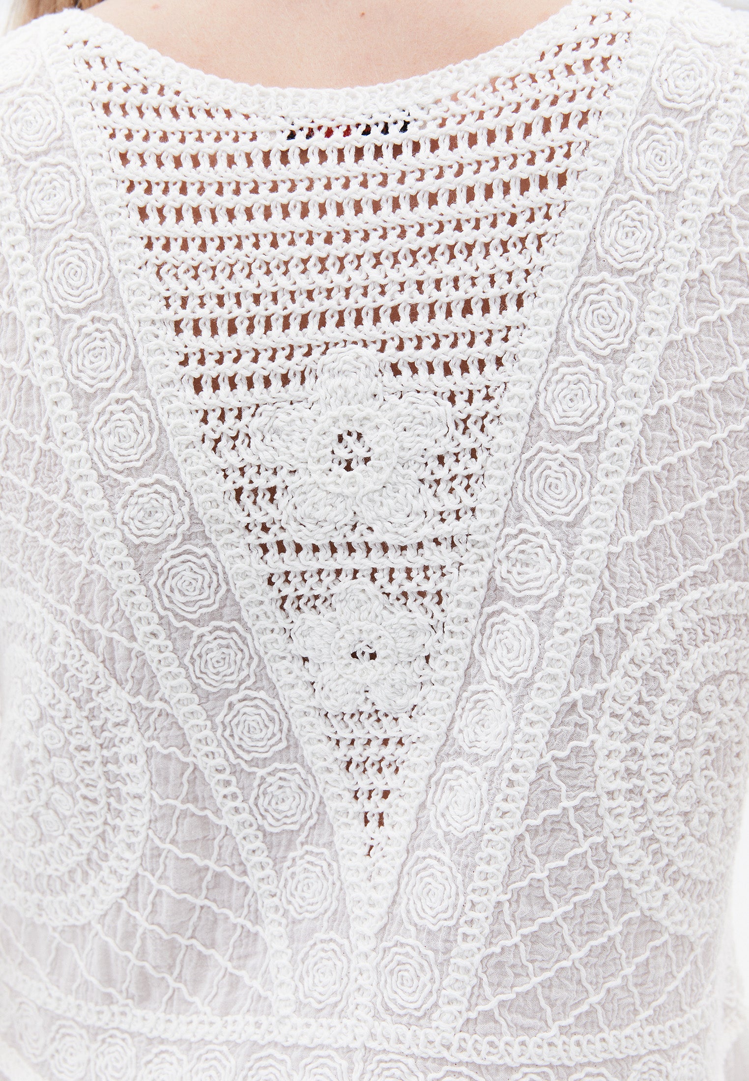 Sleeveless Bohemian Style Short Dress - WHITE