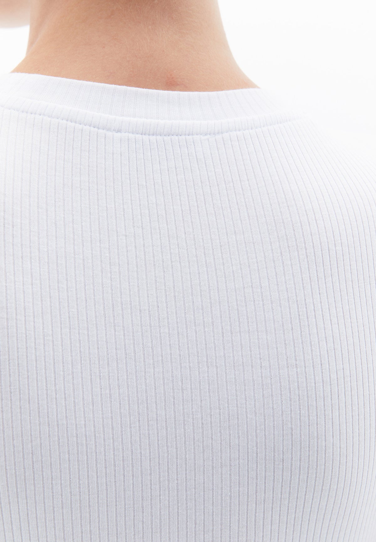 Crew Neck Short Sleeve T-Shirt - WHITE